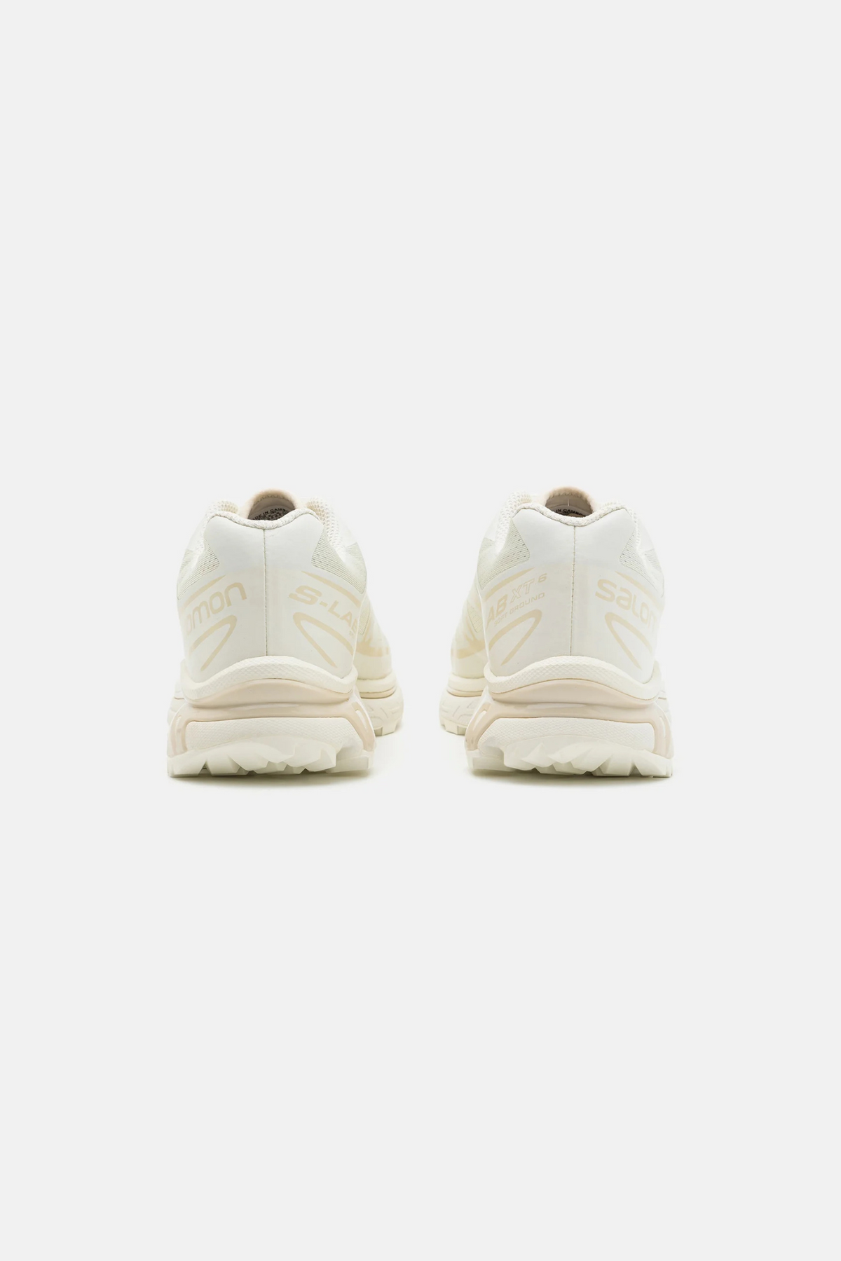 SALOMON XT-6 SNEAKERS MEN - VANILLA ICE/VANILLA ICE/ALMOND MILK. Back view