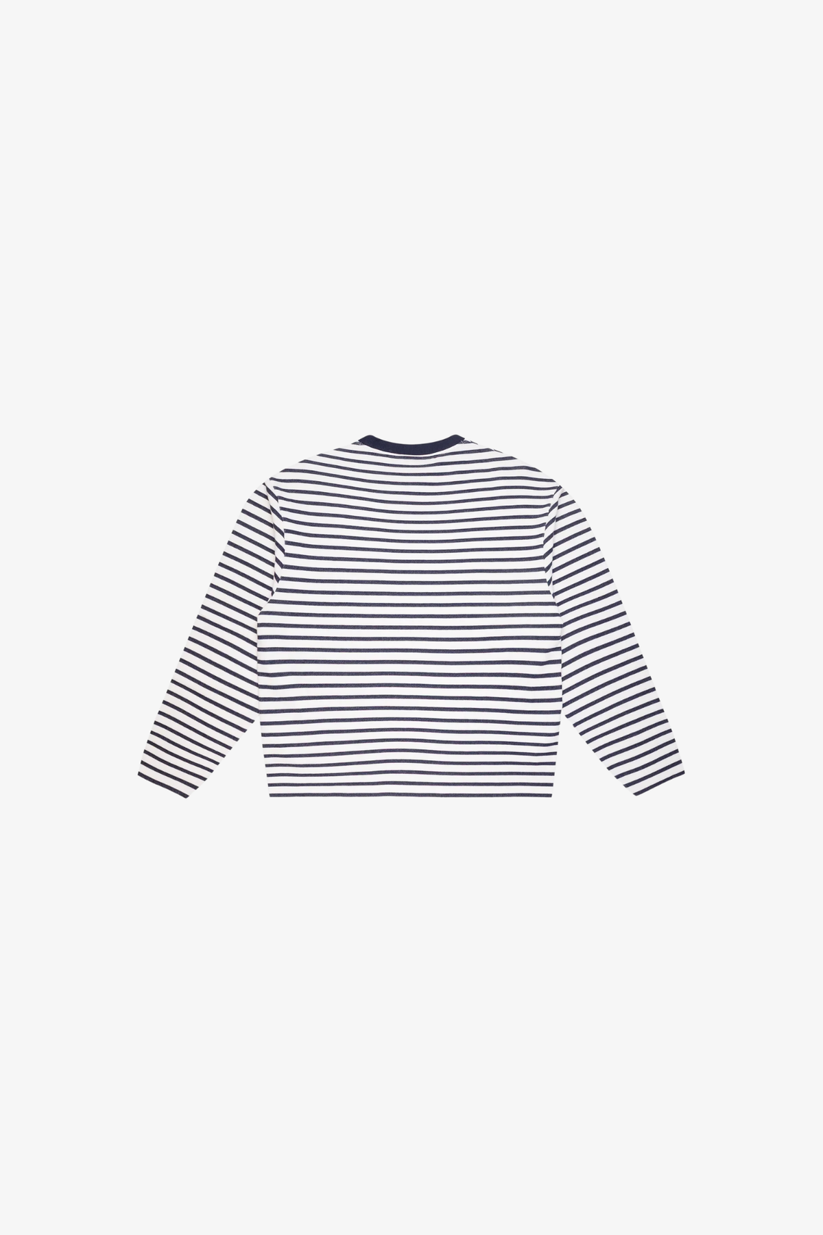 VARSITY STRIPED LONGSLEEVE - NAVY
