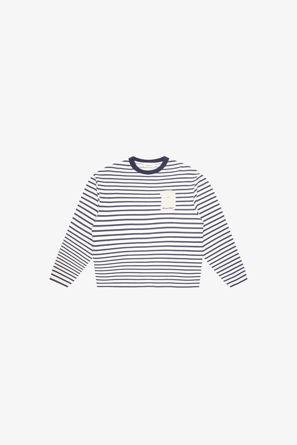 VARSITY STRIPED LONGSLEEVE - NAVY