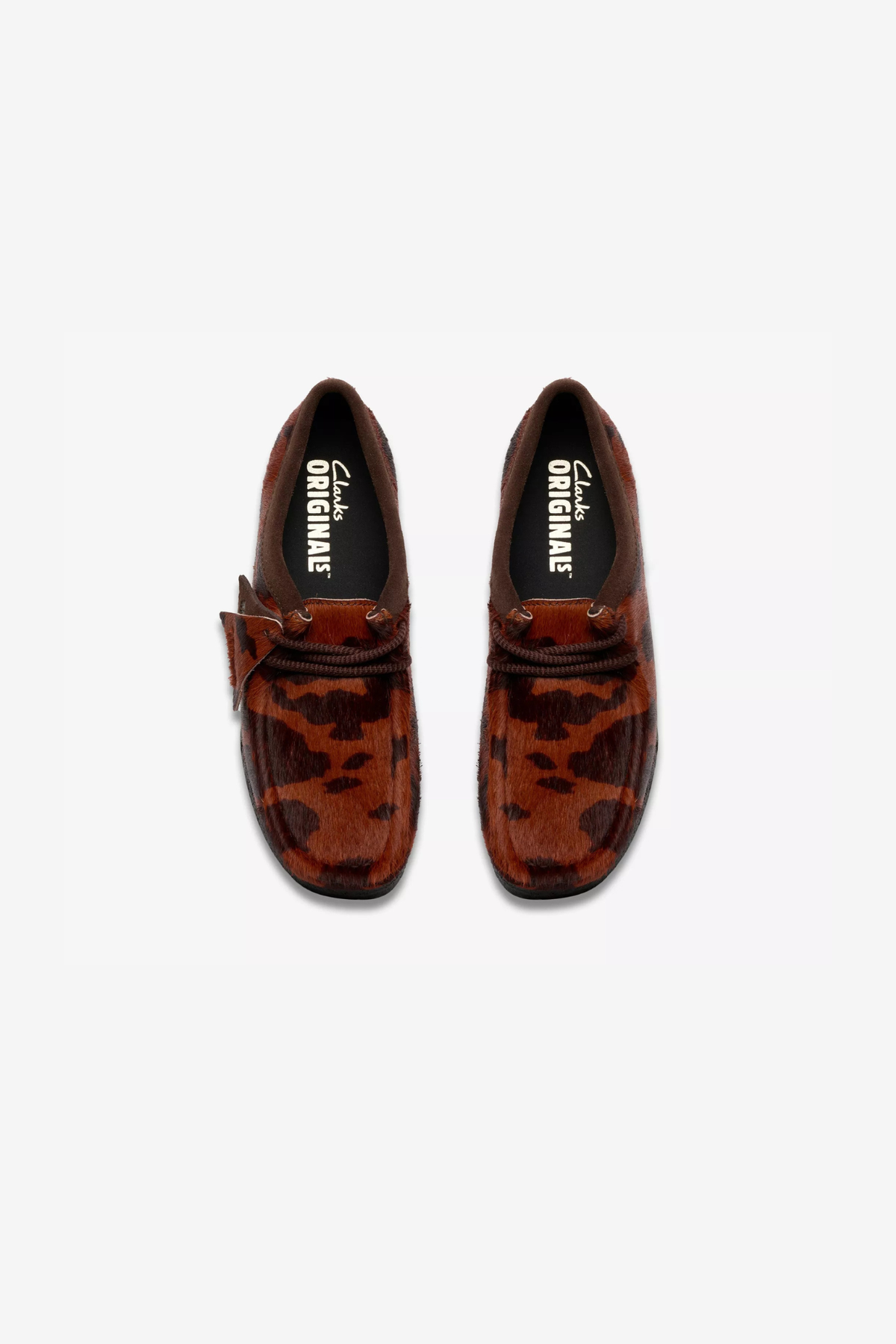 CHAUSSURES POUR FEMME WALLABEE - IMPRIMÉ VACHE MARRON