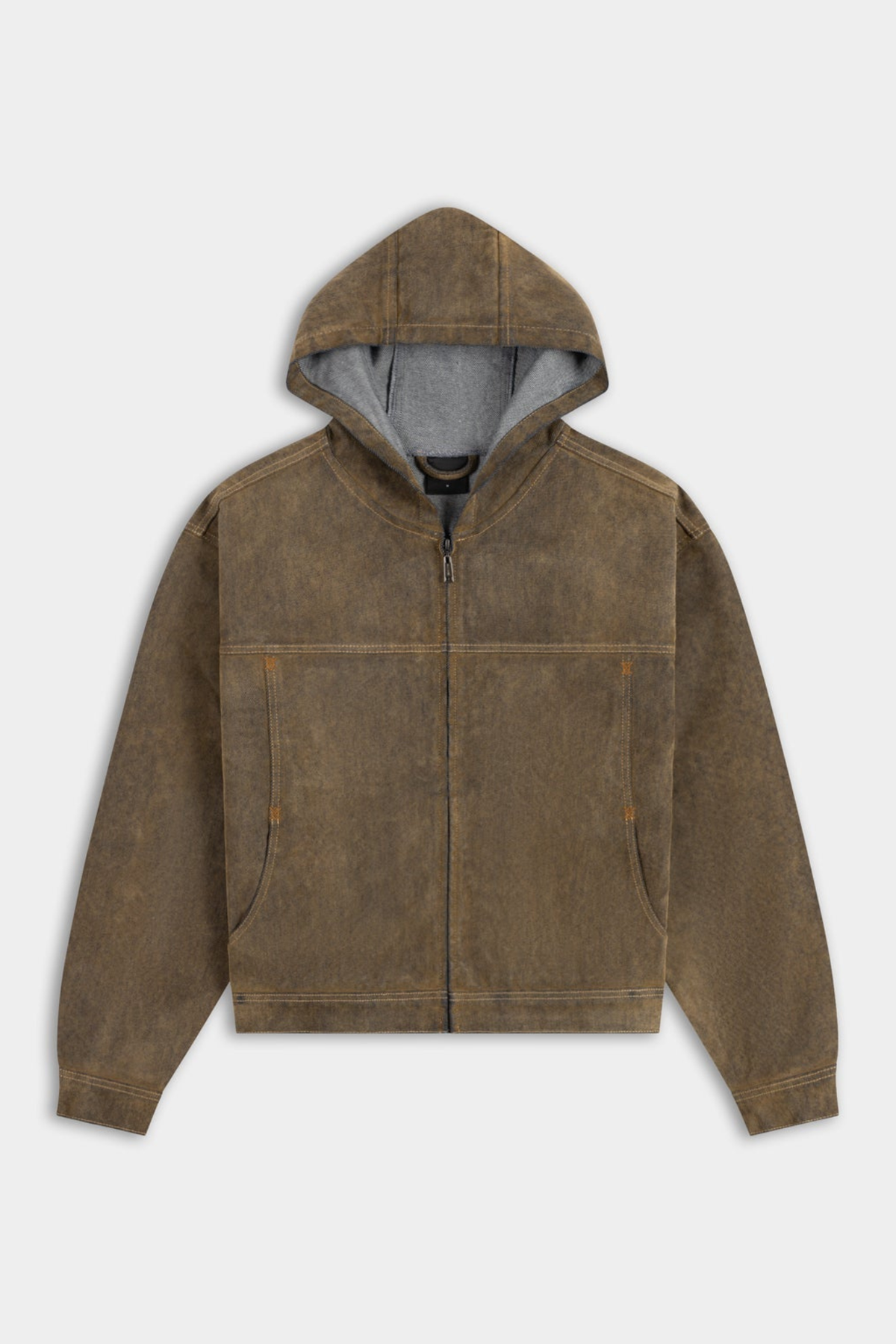 VELVET SHIELD DENIM JACKET - BRUIN