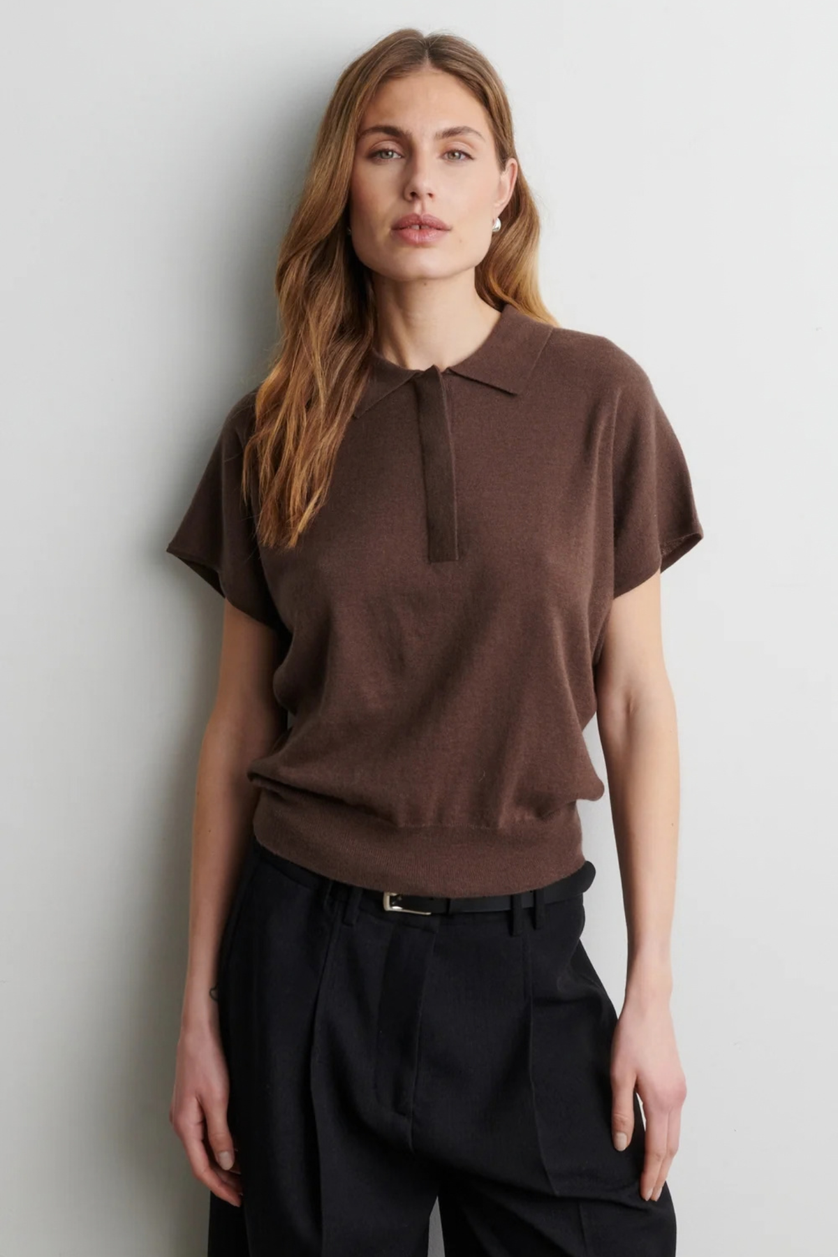 POLO MANCHES COURTES CLARO KNIT - CARAFE