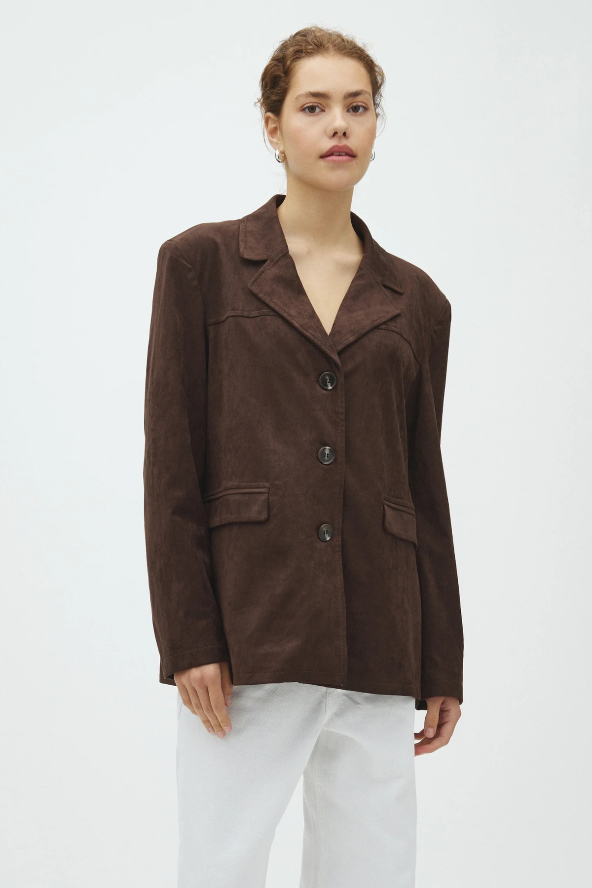 MABEA SUANA BLAZER - DONKERBRUIN