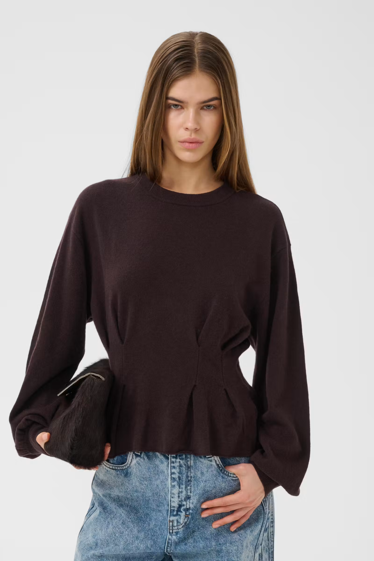 MANZI WAIST PULLOVER - GANACHE