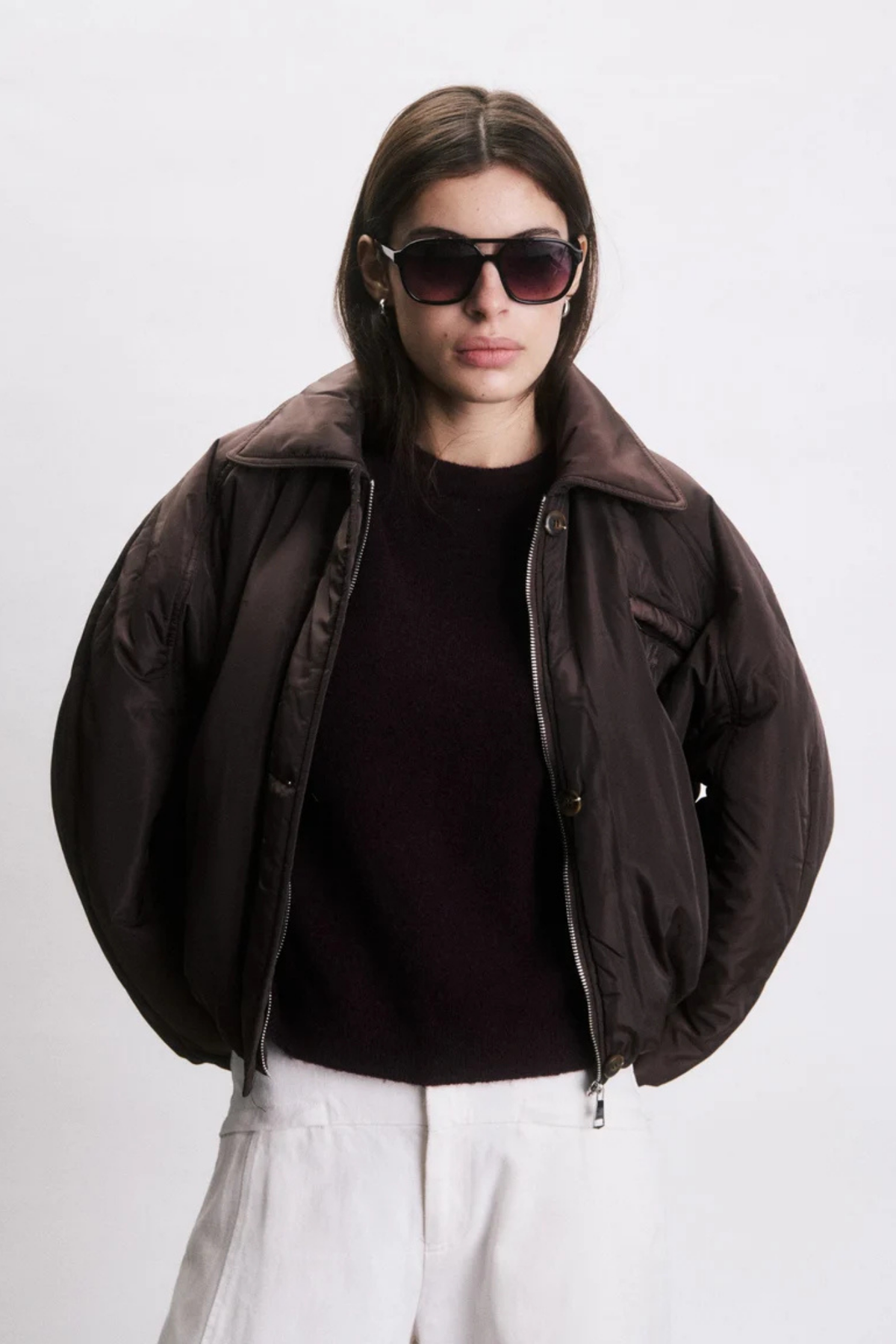 NEIL BOMBER JACKET - CHOCOLAT