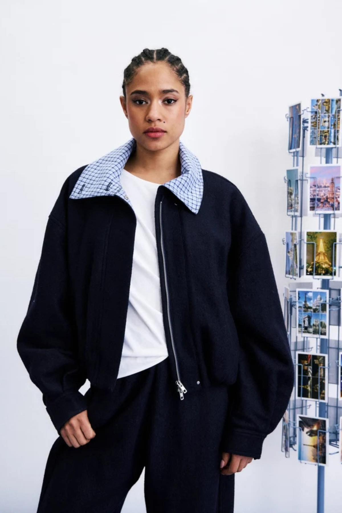 VESTE MARITSA - BLEU MARINE