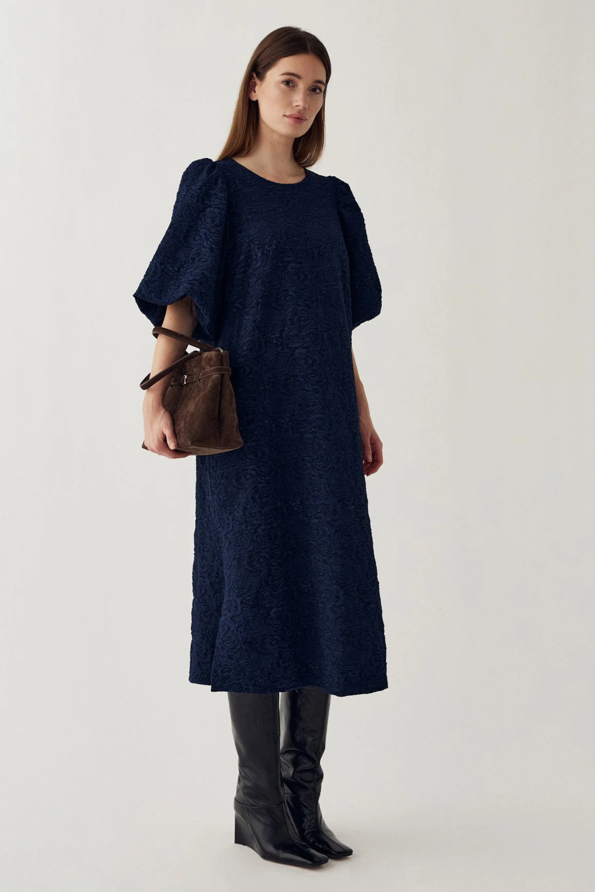 PASTIS LONG DRESS - NAVY BLUE