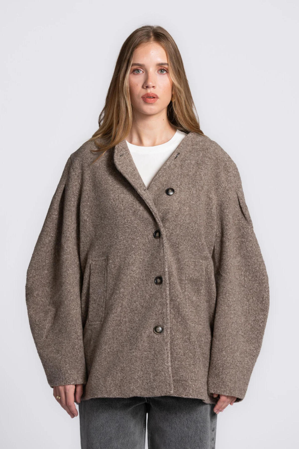 DANDE BUCLEO JACKET - FALCON MELANGE