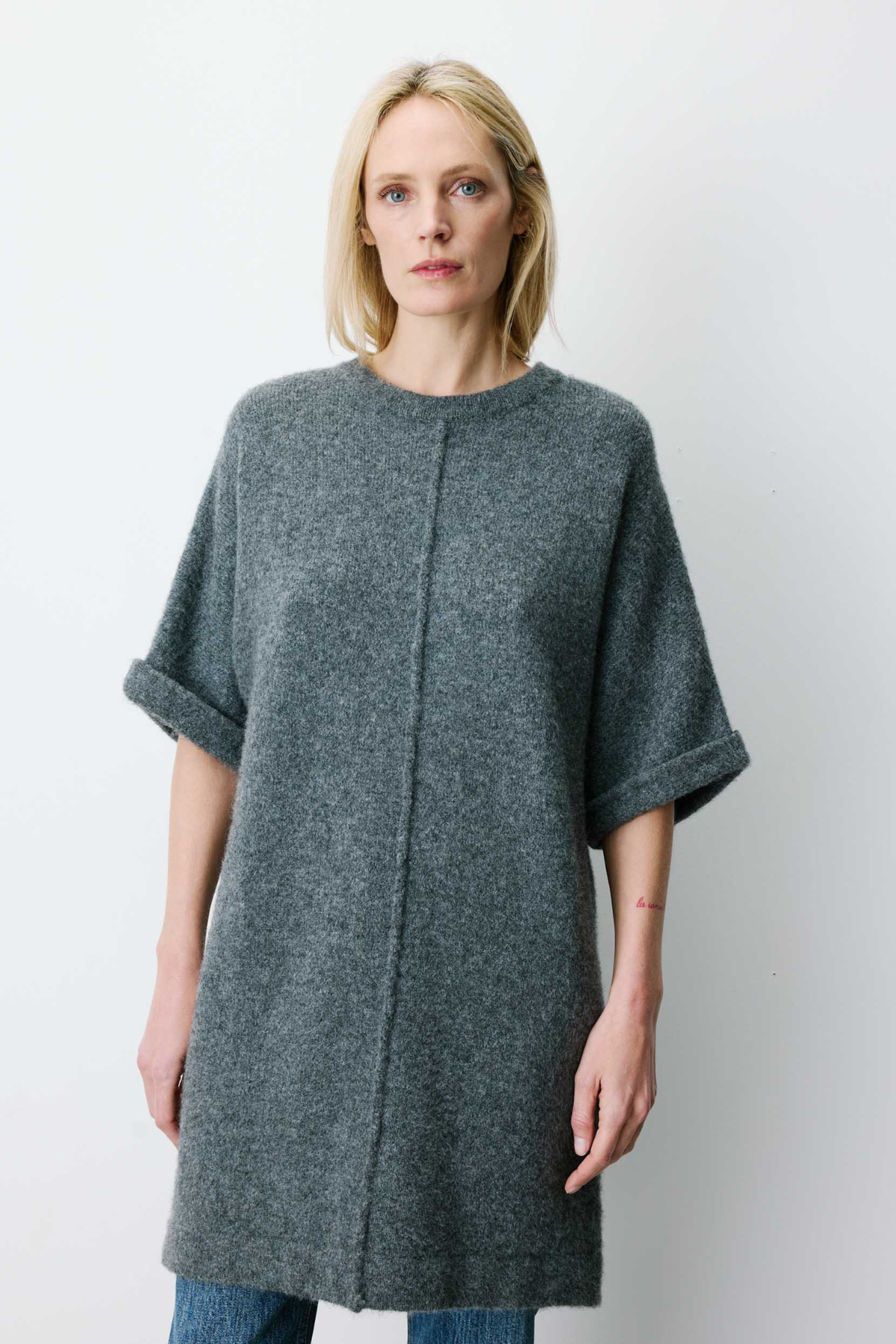 ALINAE DRESS - ANTHRACITE