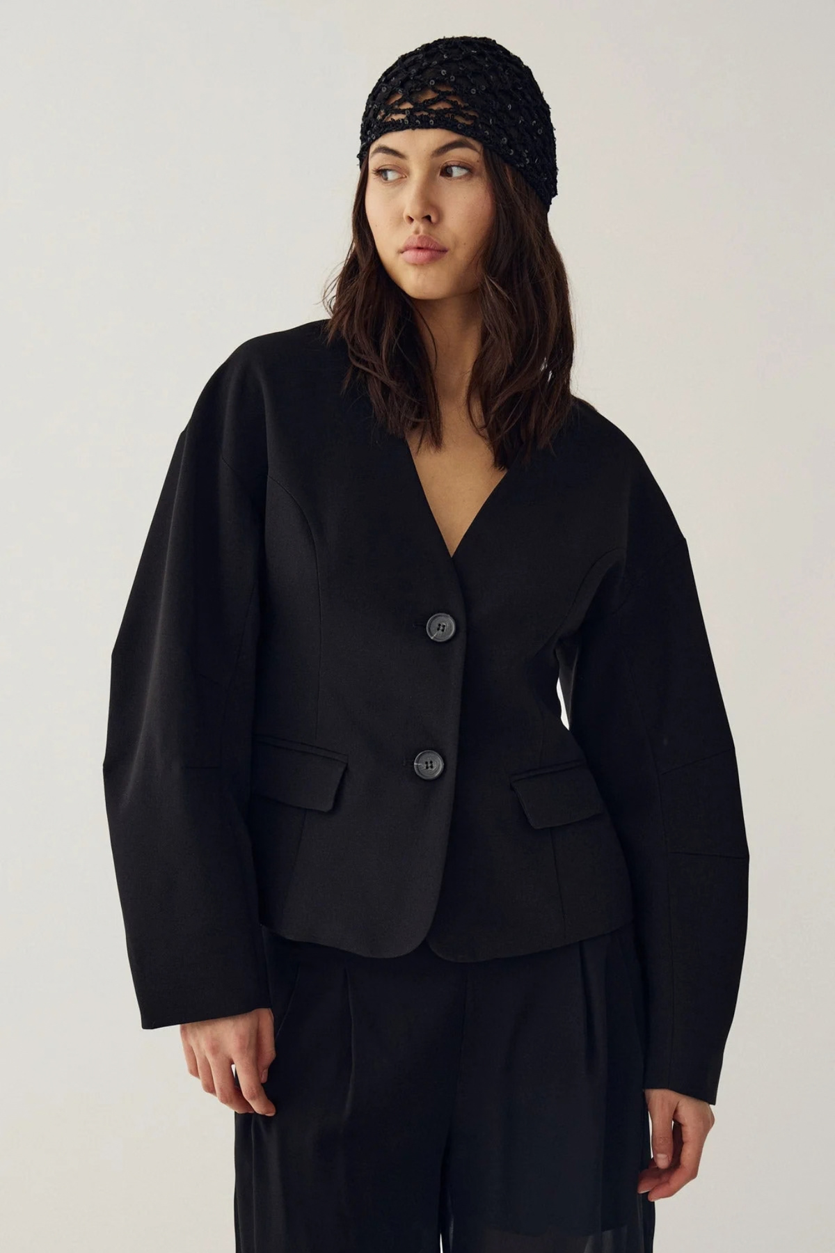 MALLIE BLAZER - BLACK