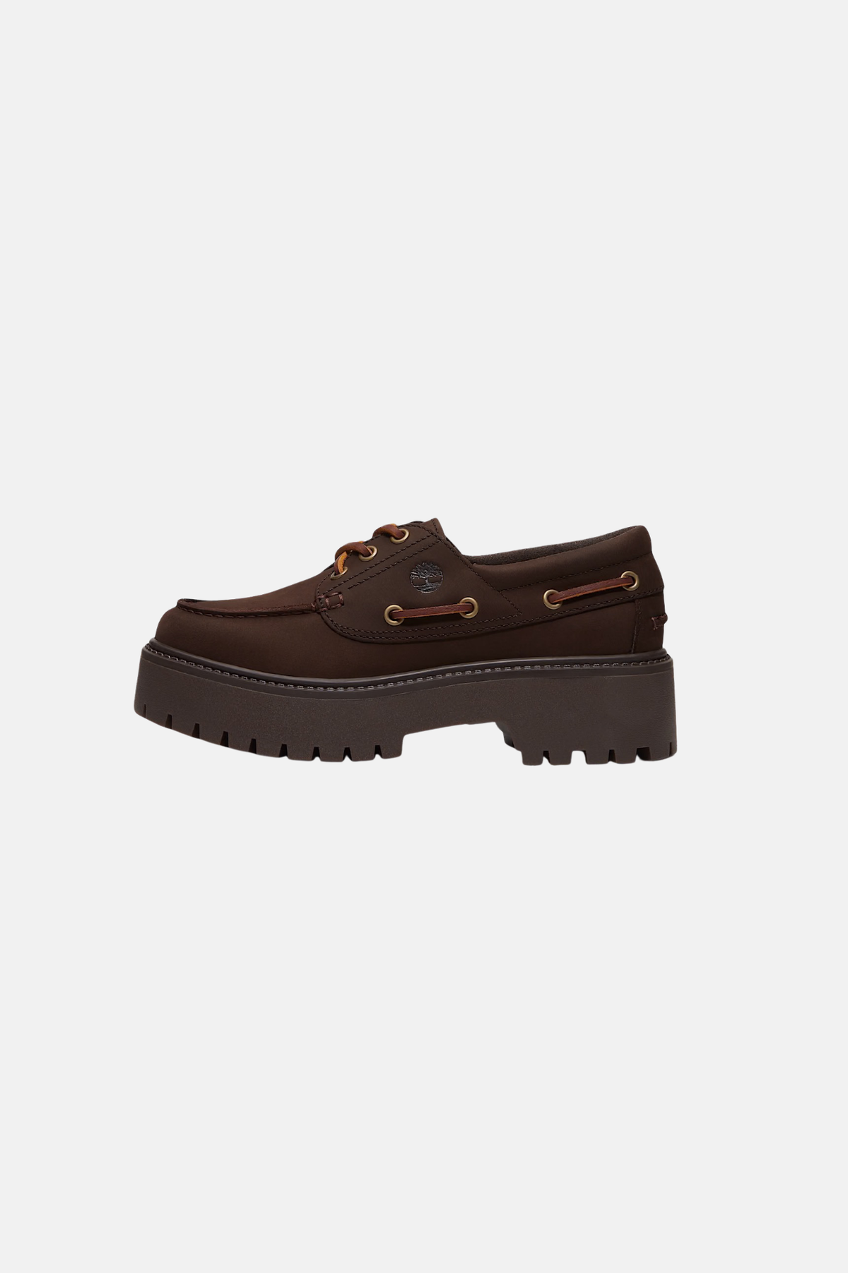 STONE STREET BOAT WOMEN SHOES - DARK BROWN NUBUCK
