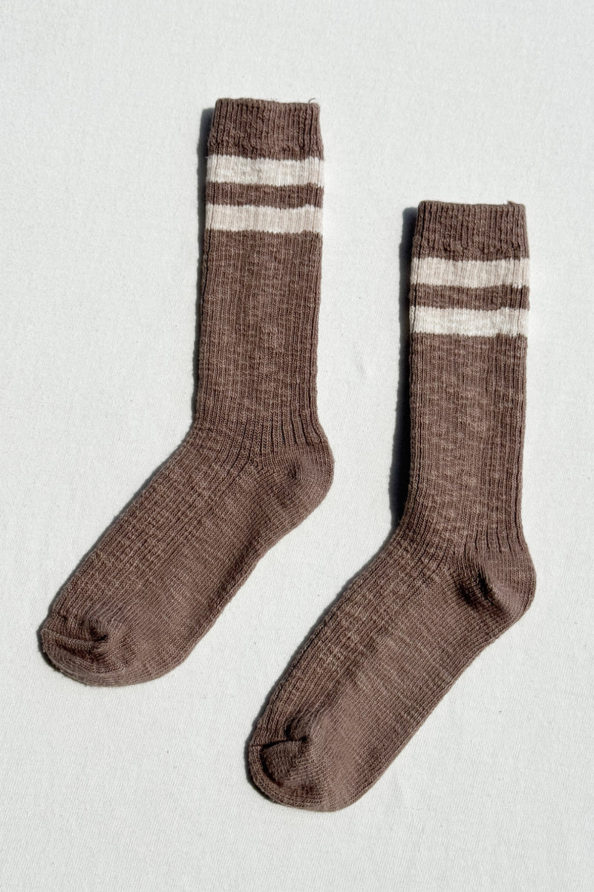 CHAUSSETTES COTTAGE VARSITY - FLAX VARSITY