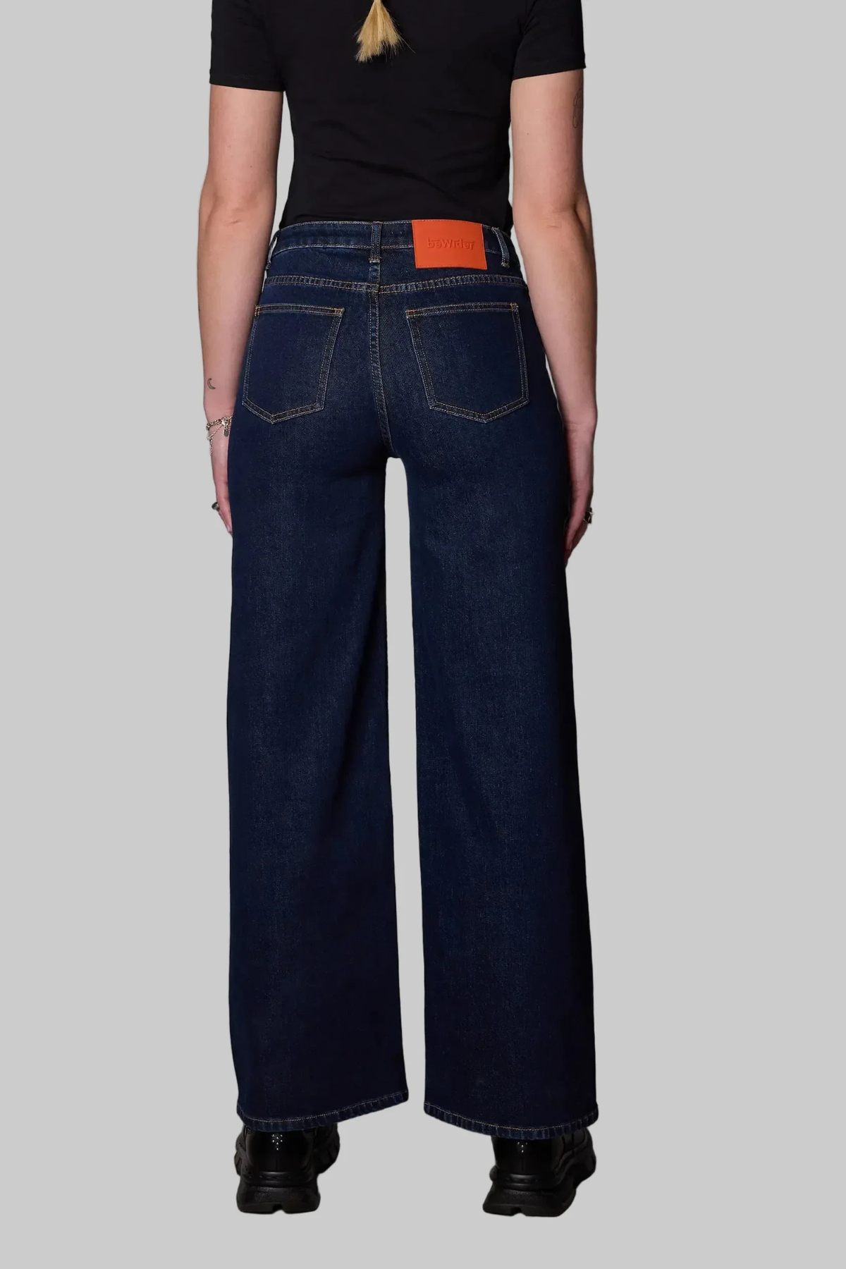 JEANS LARGE - BLEU SOIRÉE