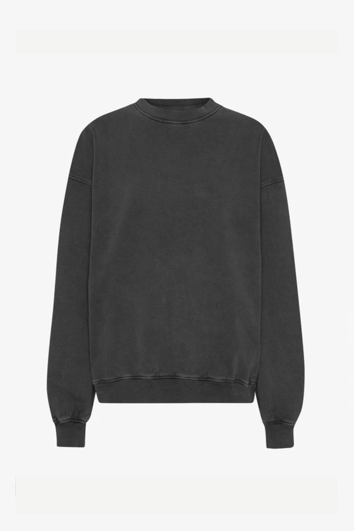 BIOLOGISCHE OVERSIZED TRUI - FADED BLACK