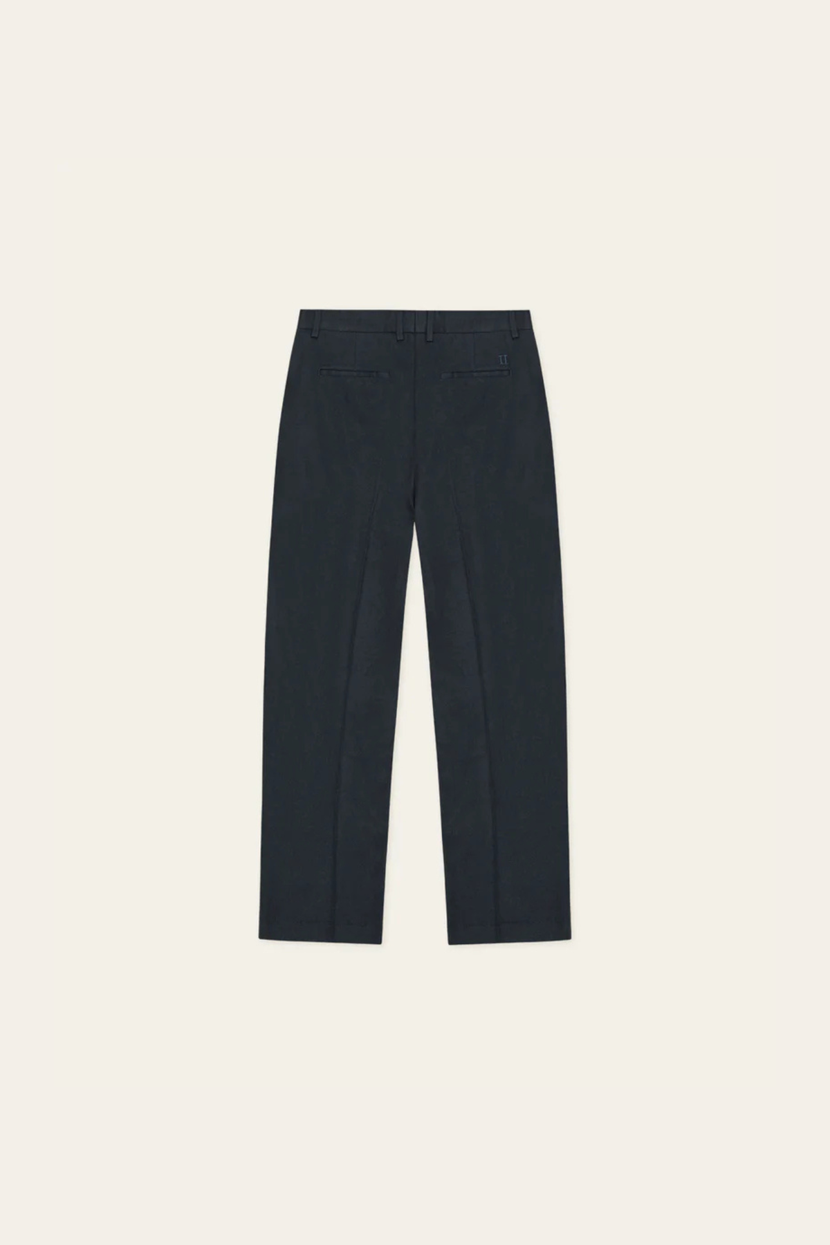 PLEATED TWILL SUIT PANTS - DARK BLUE NIGHT