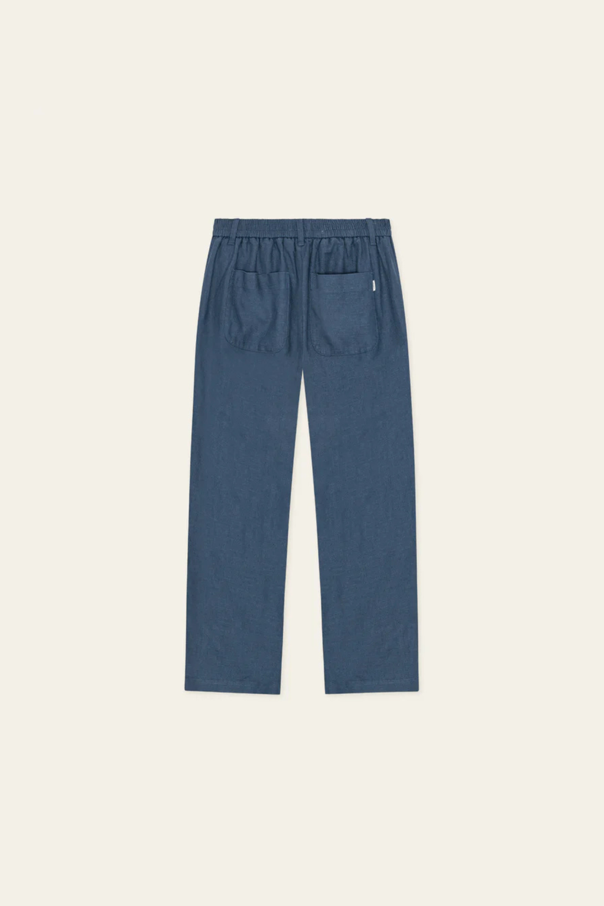 LINEN COMFORT SUIT PANTS - DARK DENIM BLUE