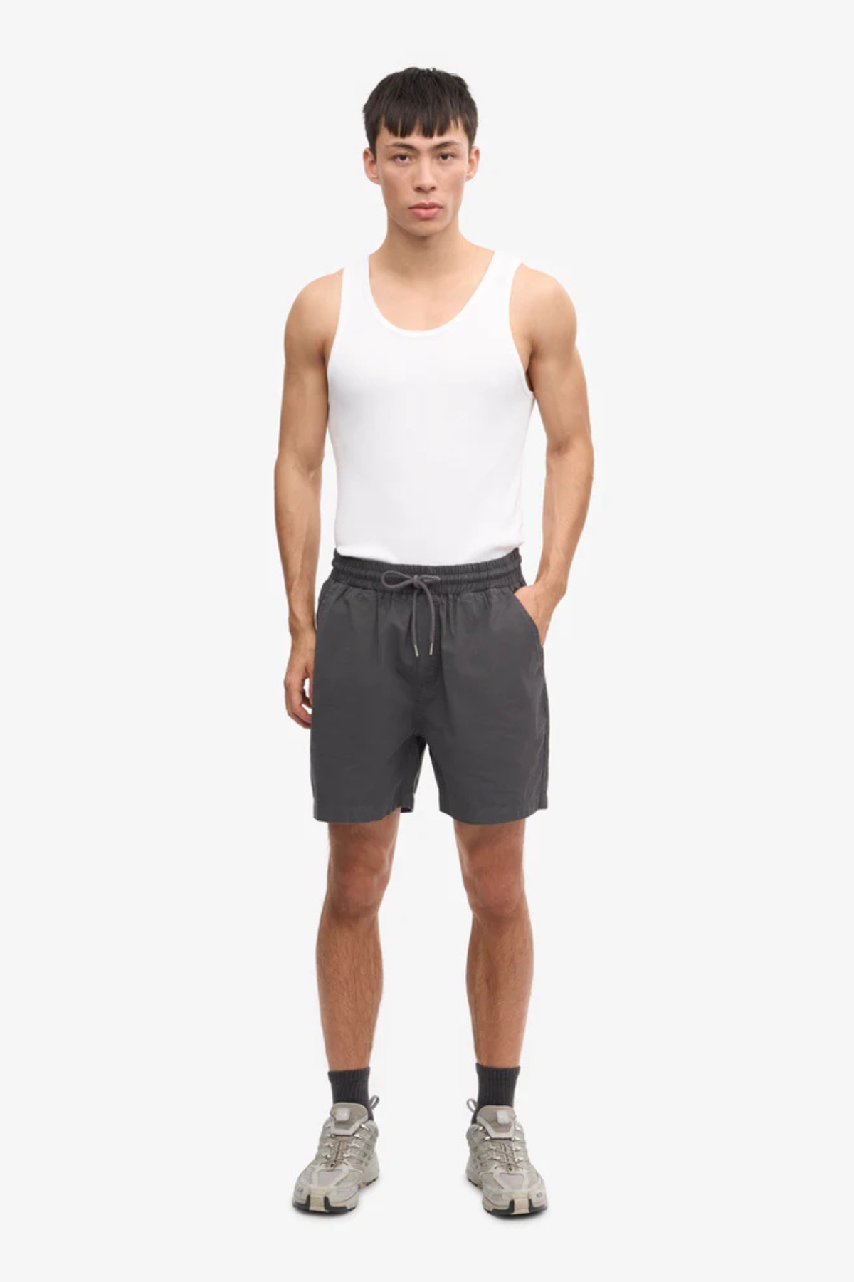 ORGANIC TWILL SHORTS - DUSTY OLIVE