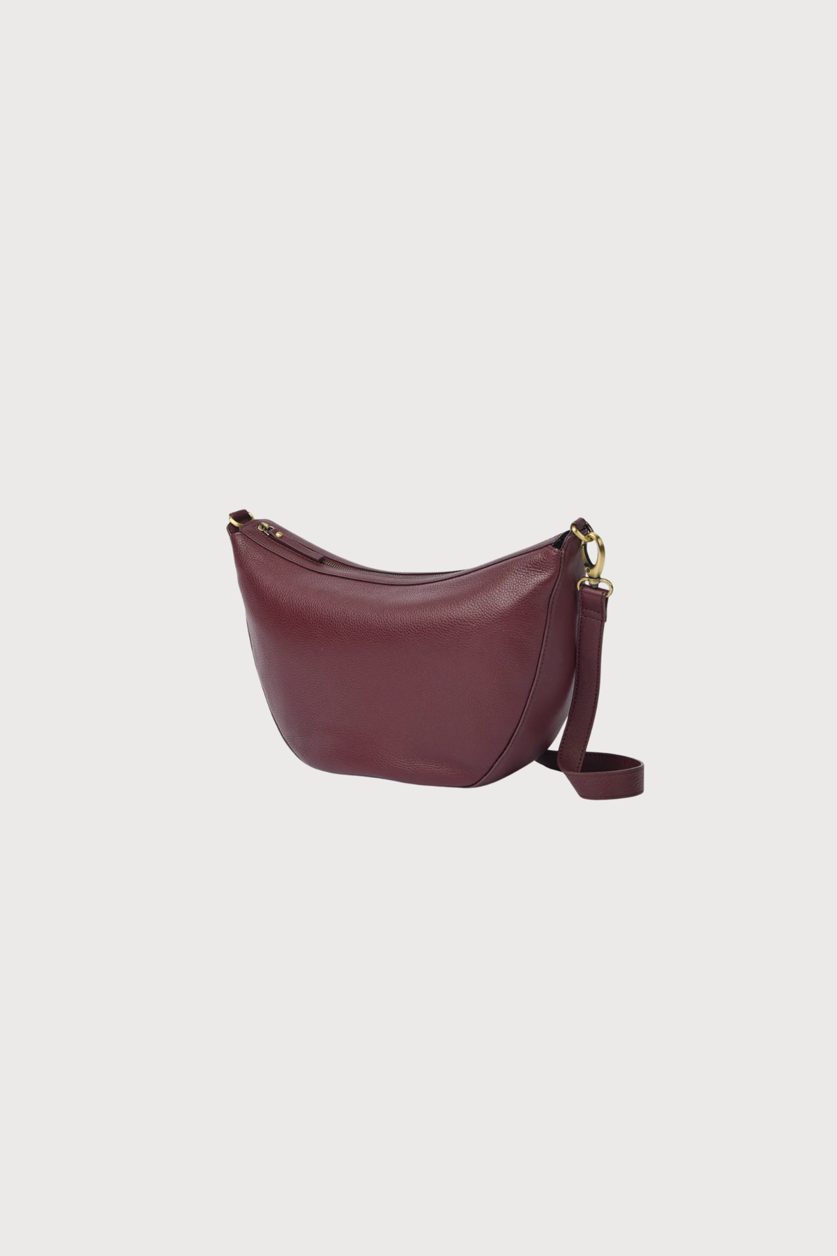 LEO MAXI - CUIR GRAINÉ CERISE FONCÉ