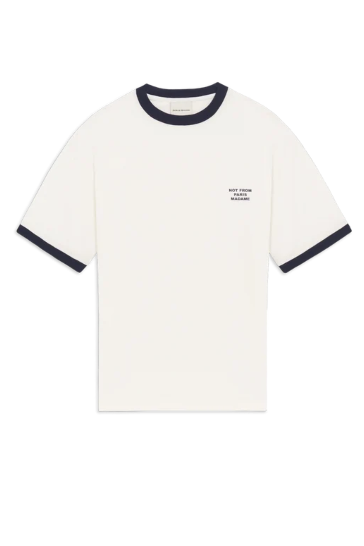 T-SHIRT MET CONTRASTERENDE SLOGAN - OFF-WHITE