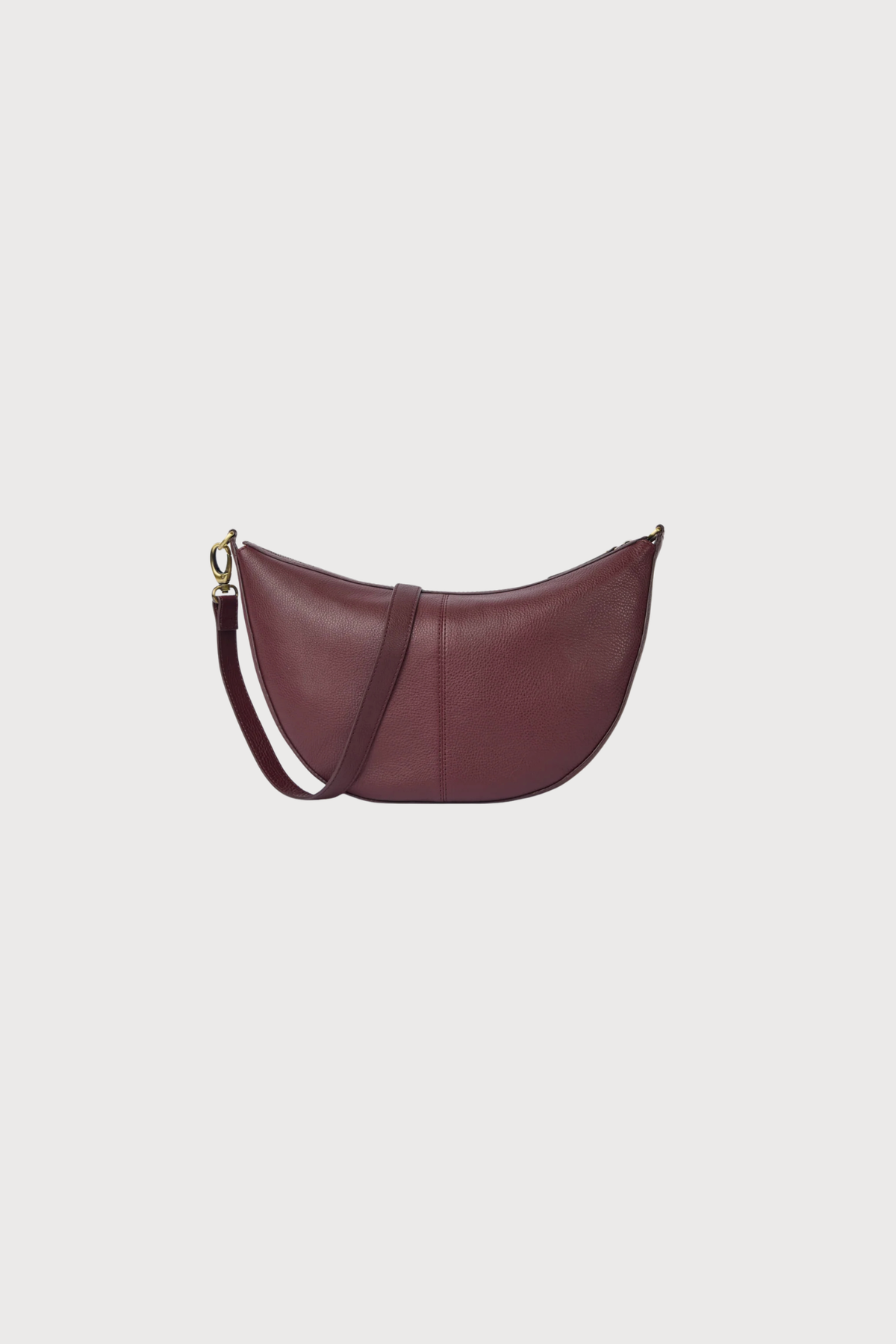 LEO MAXI - CUIR GRAINÉ CERISE FONCÉ