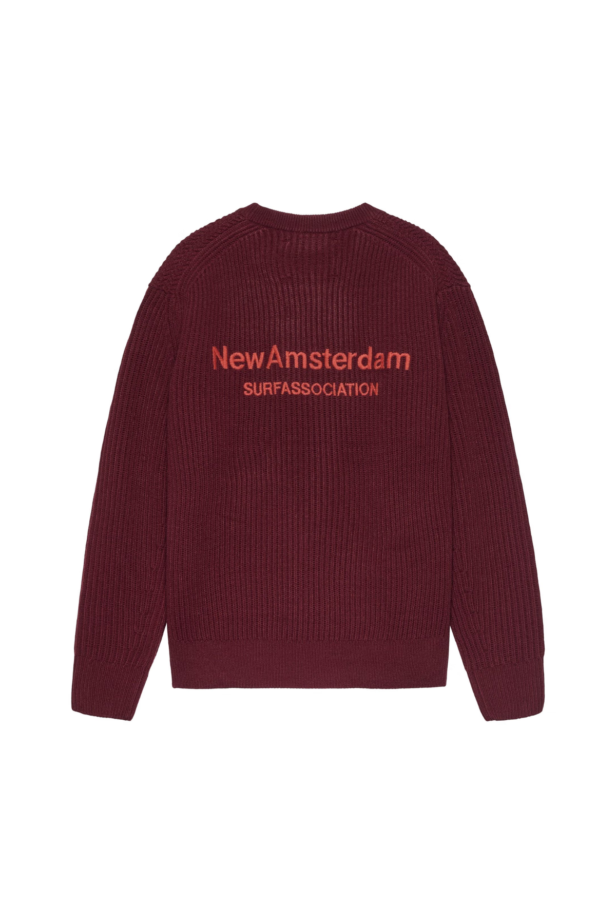 KNITTED CREWNECK - BURGUNDY