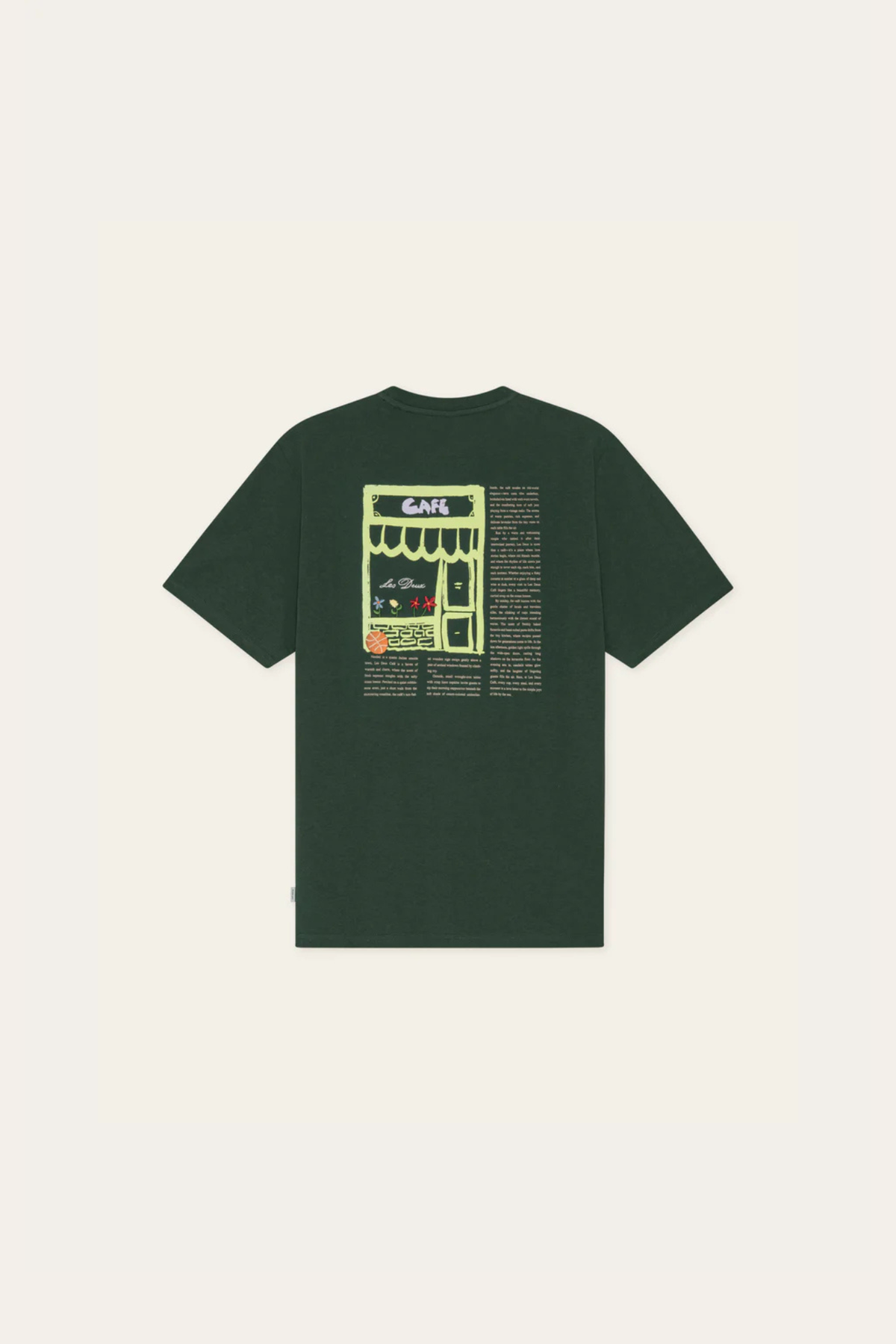 T-SHIRT CAFÉ - VERT SAPIN