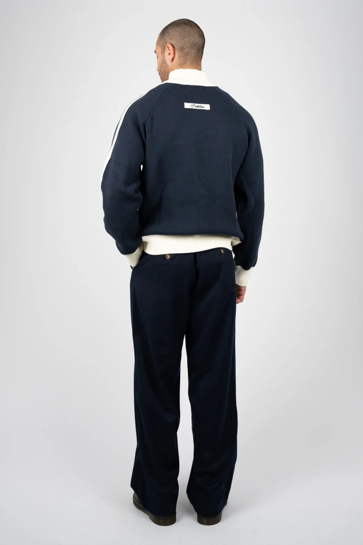 HERITAGE PANTALON MET PLOOIEN - MARINEBLAUW