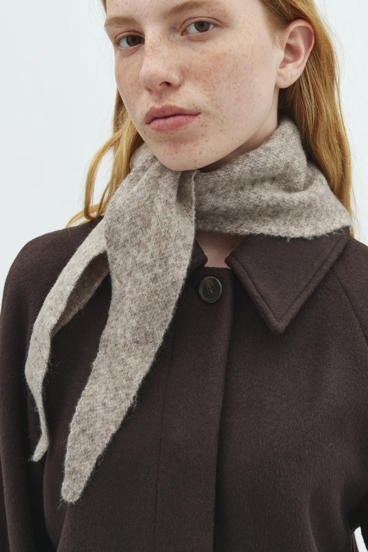 ZIGGIETTE OAKLYN SJAAL - GREIGE MELANGE