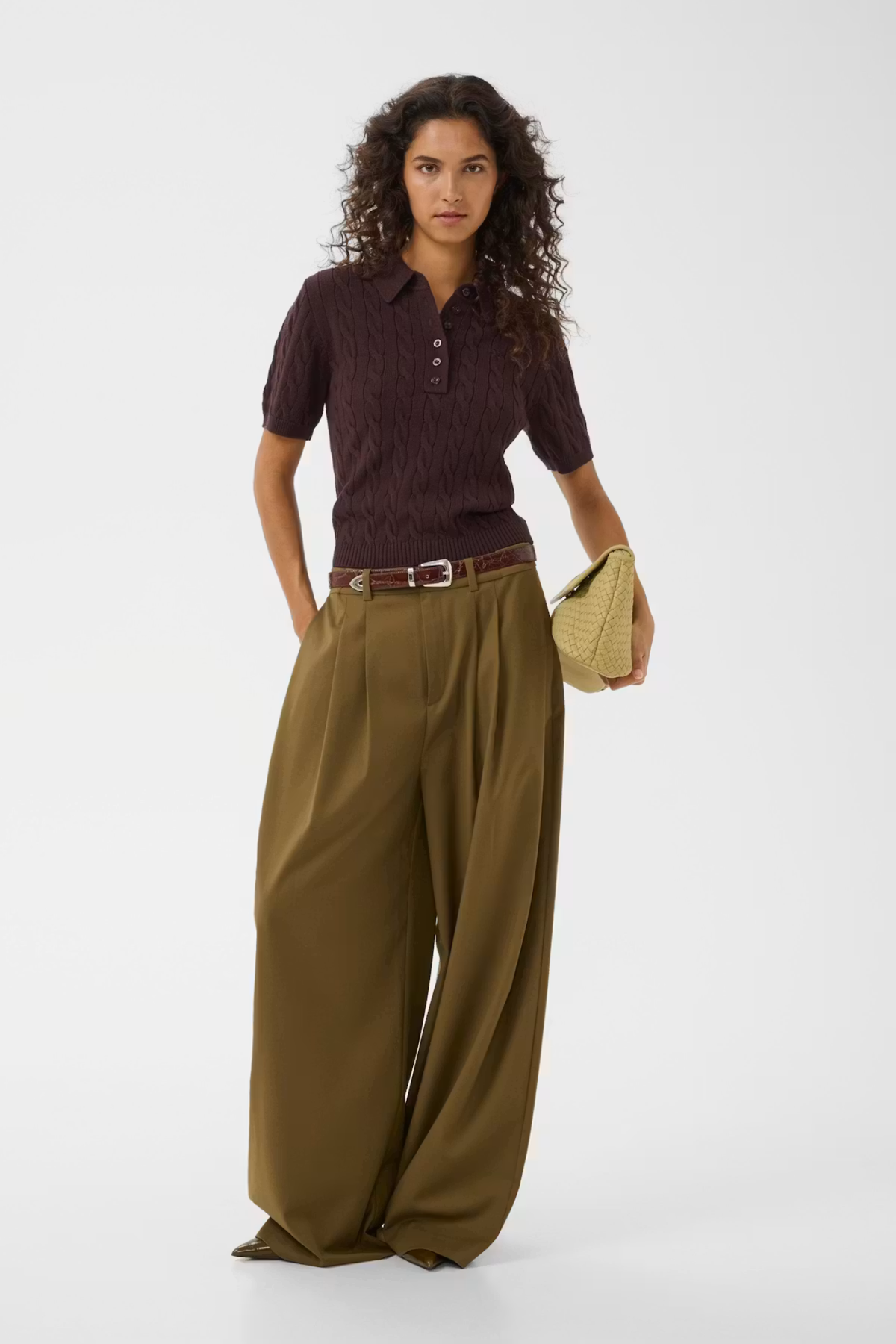 OLIVIA HW BROEK - MILITARY OLIVE