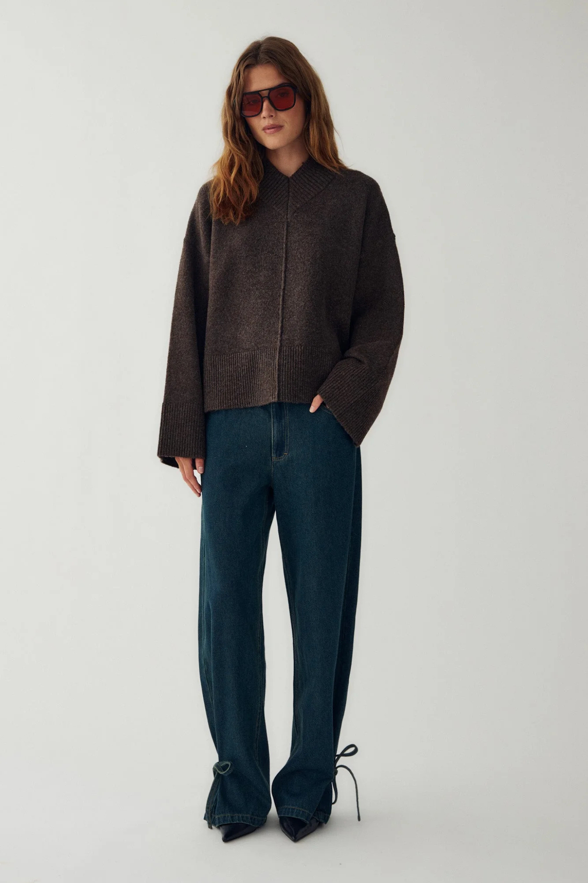MAIDIE KNIT - CHOCOLATE MELANGE