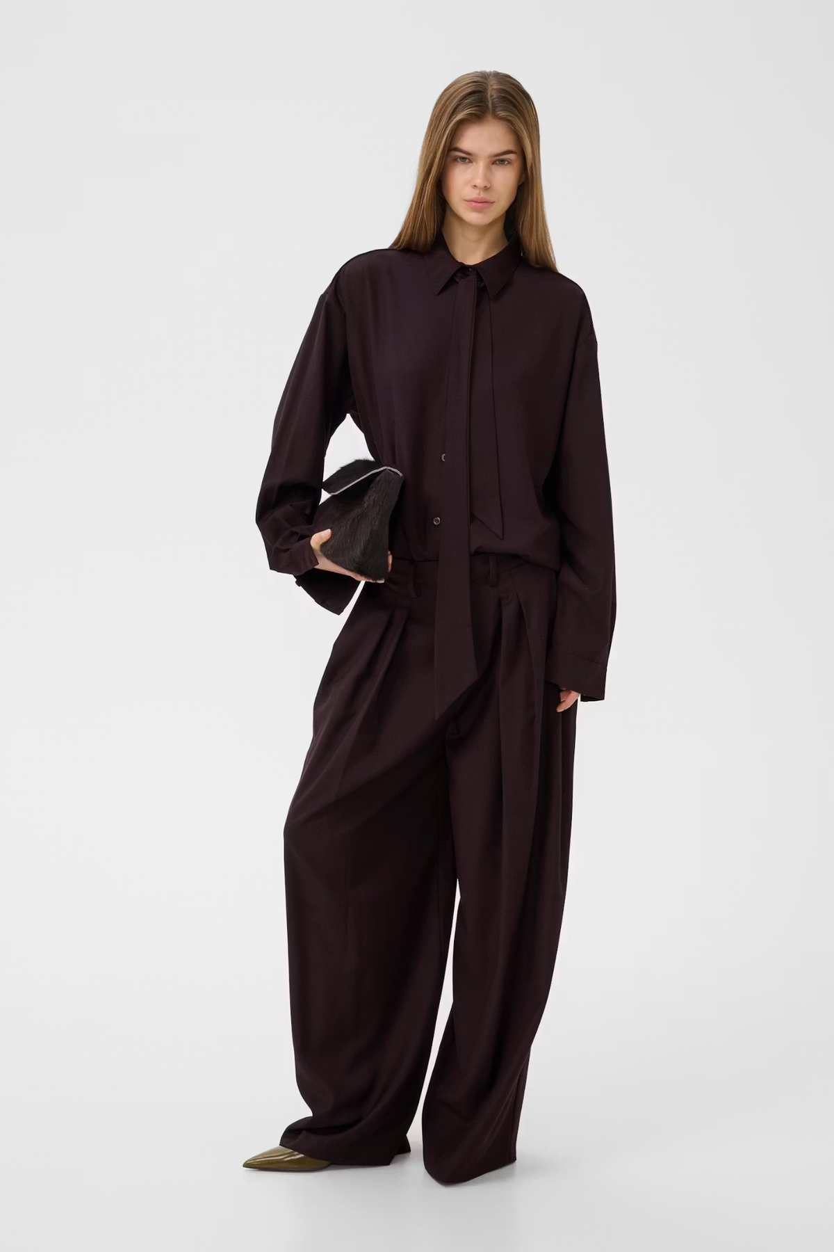 SCHANY MW PANTS - DEEP PLUM