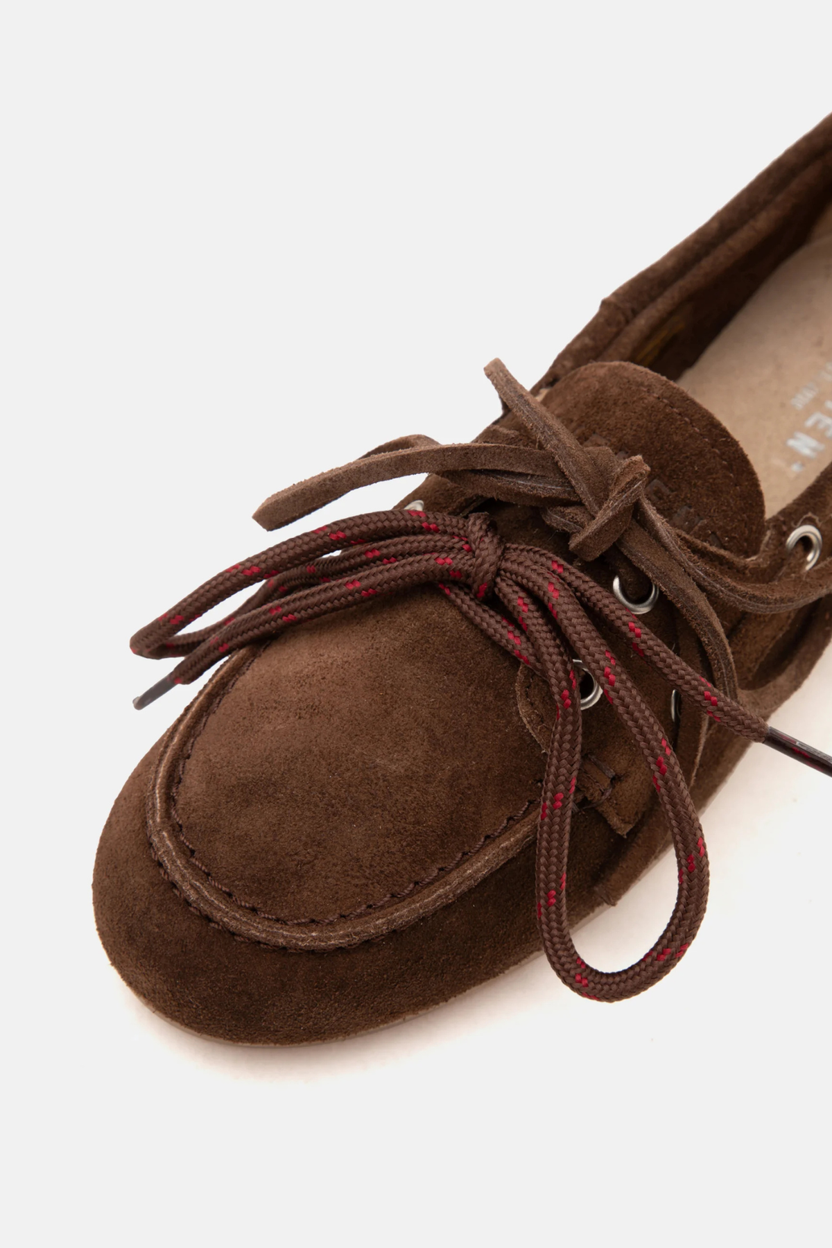 MARIN LACE SHOES - DARK BROWN SUEDE