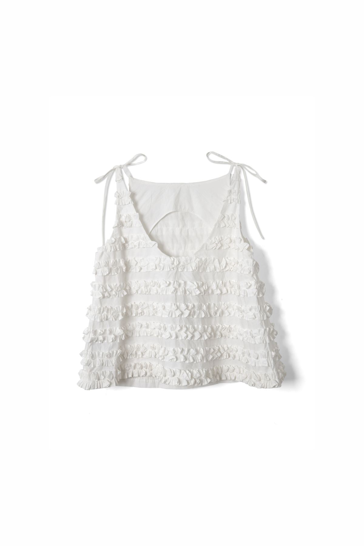 LEILI RUFFLE CAMI - WIT