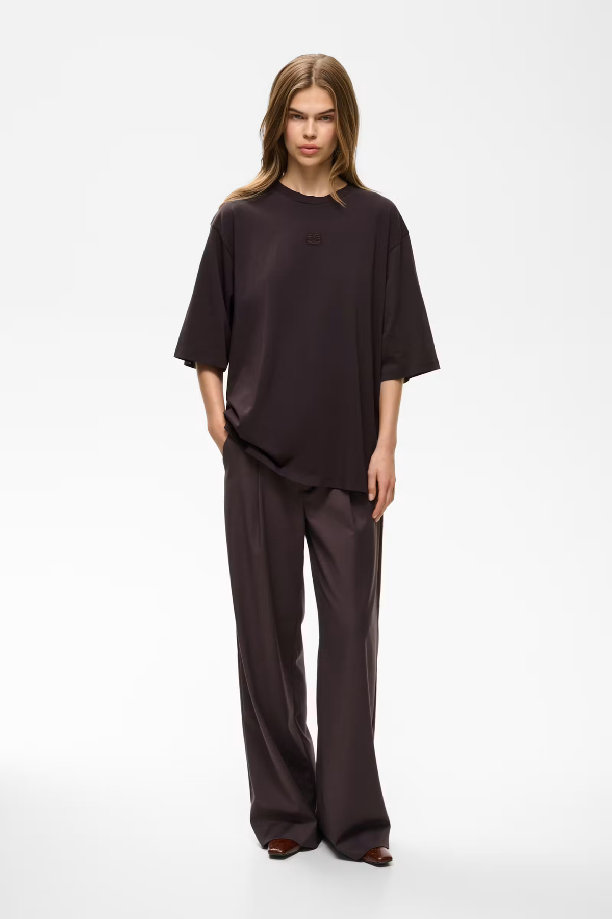 T-SHIRT DAMI - PRUNE PROFOND
