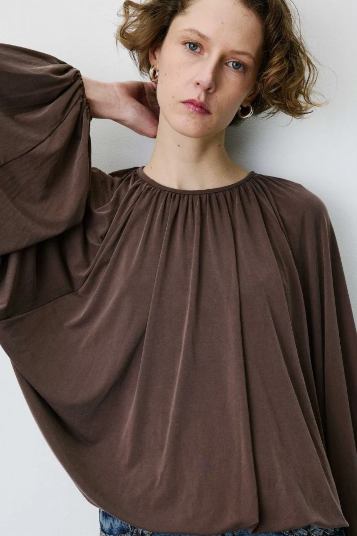 BARBARA BLOUSE - CHOCOLAT