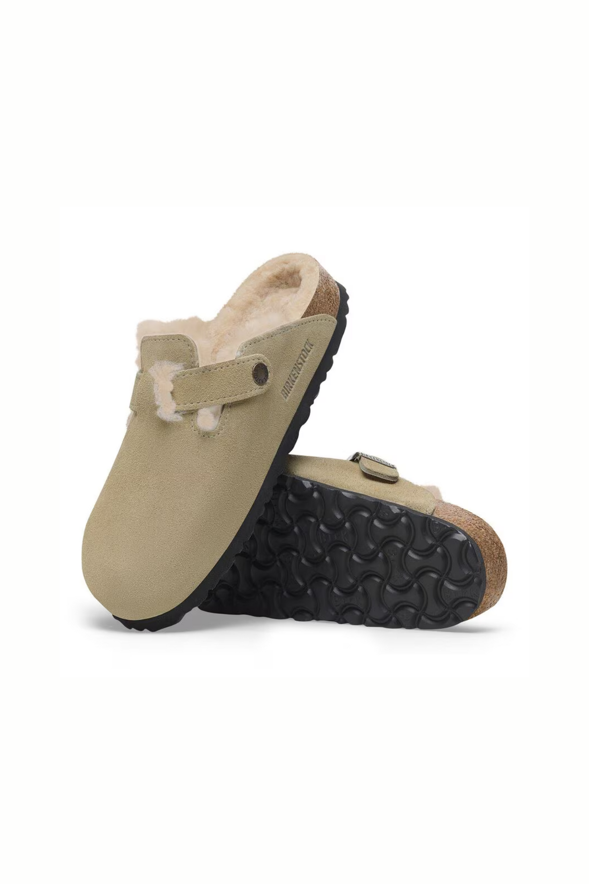 BOSTON VL/SHEARLING WOMEN SANDALS - TAUPE