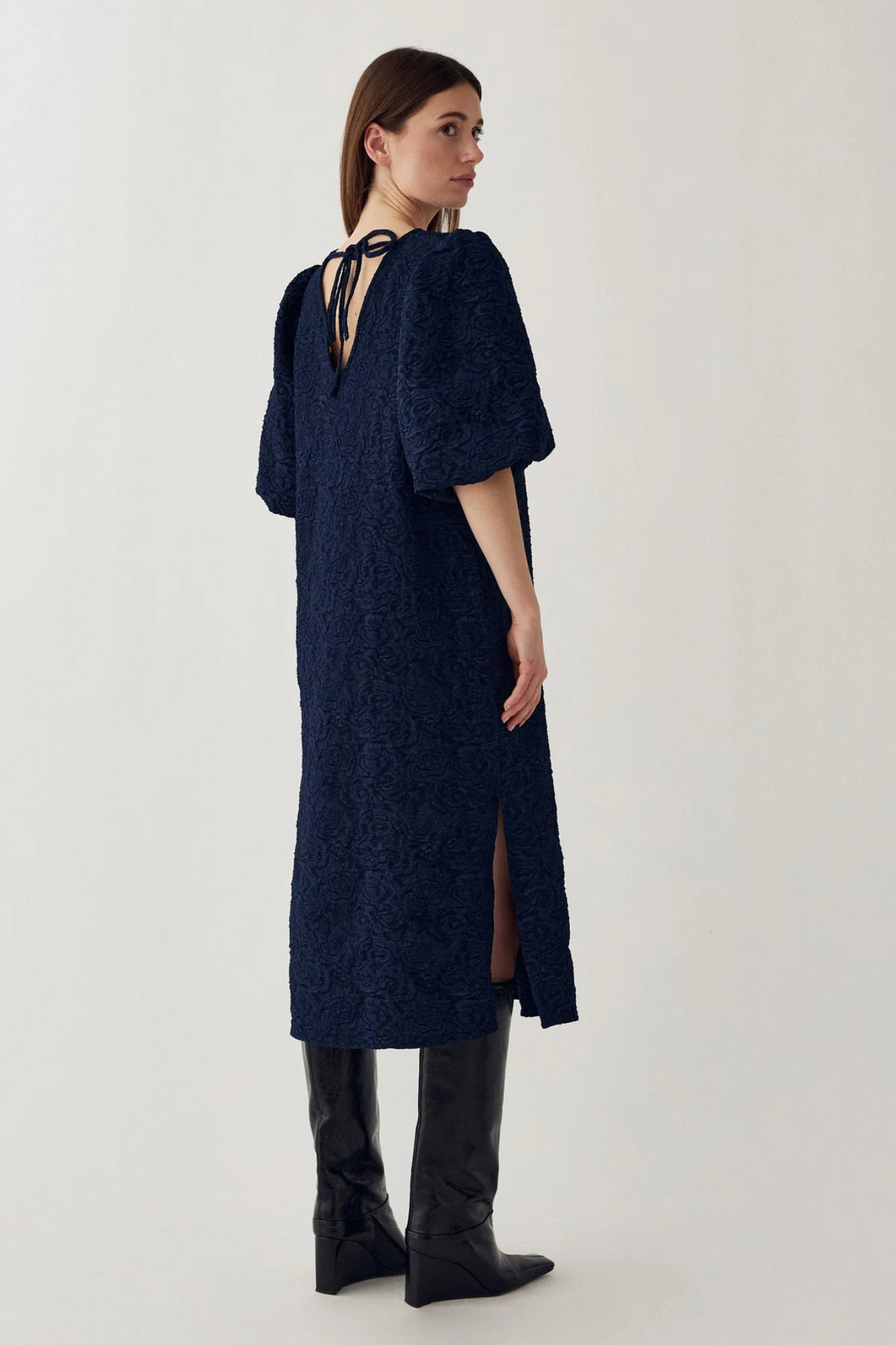 ROBE LONGUE PASTIS - BLEU MARINE