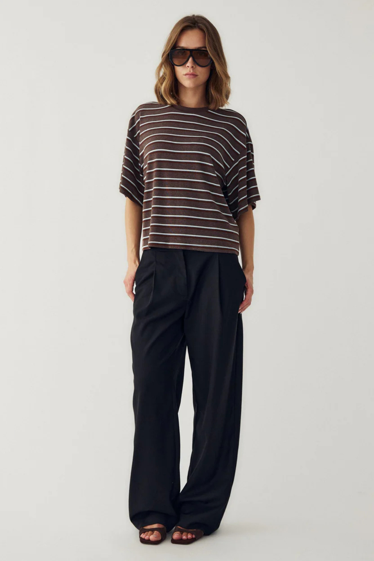 MURPHIE TOP - DALMA BLAUWE STREEP