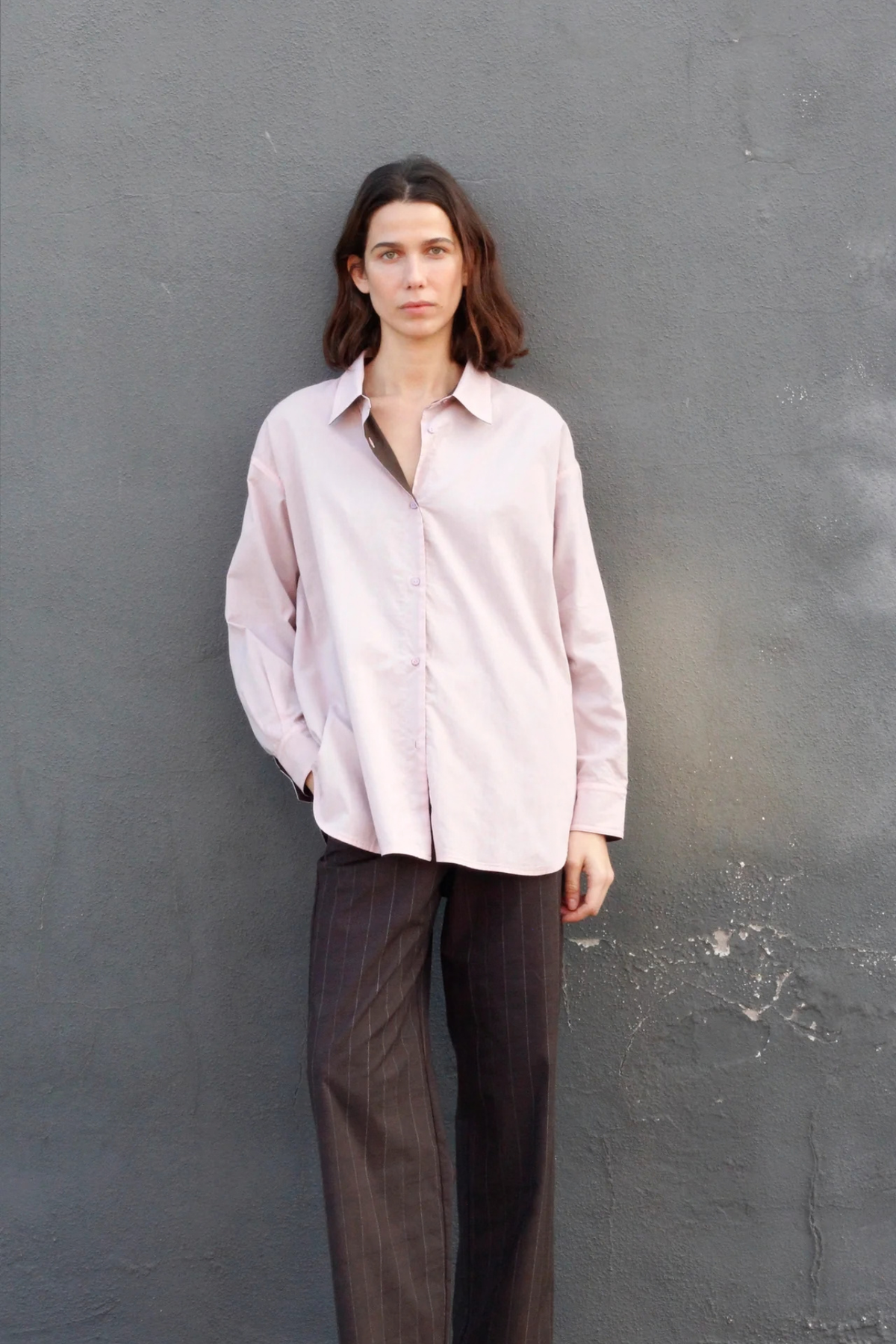 CHEMISE CALIFORNIENNE - ROSE