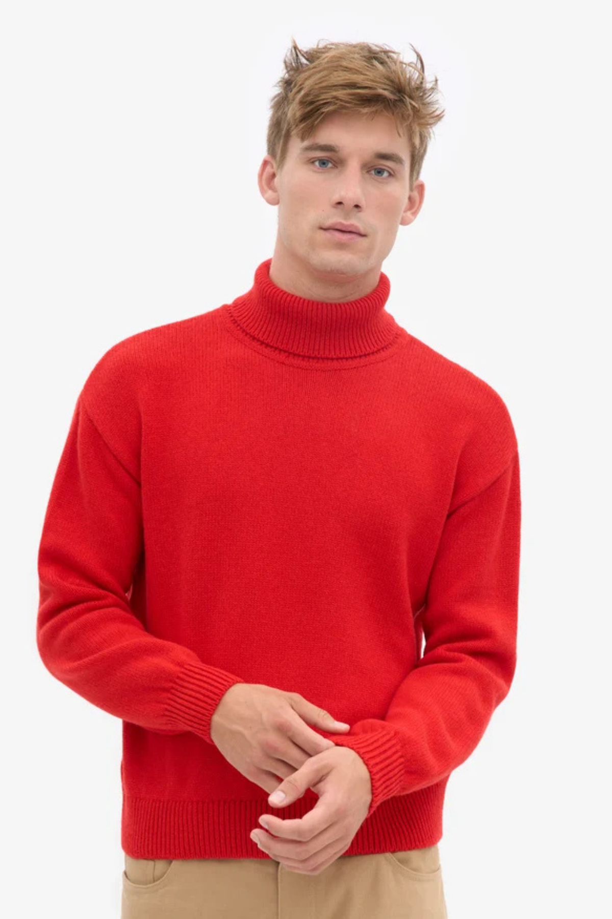 MERINO WULLEN COLTRUI DAMES - ROOD TANGERINE