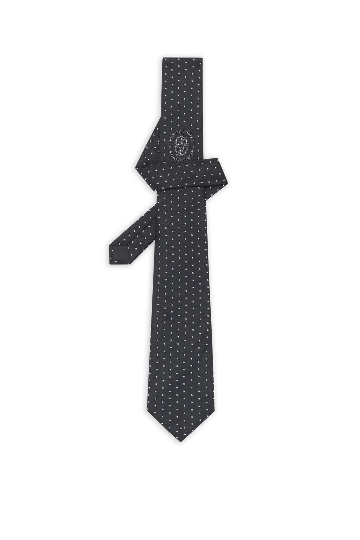 WOVEN TIE D-MIRROR - BLACK