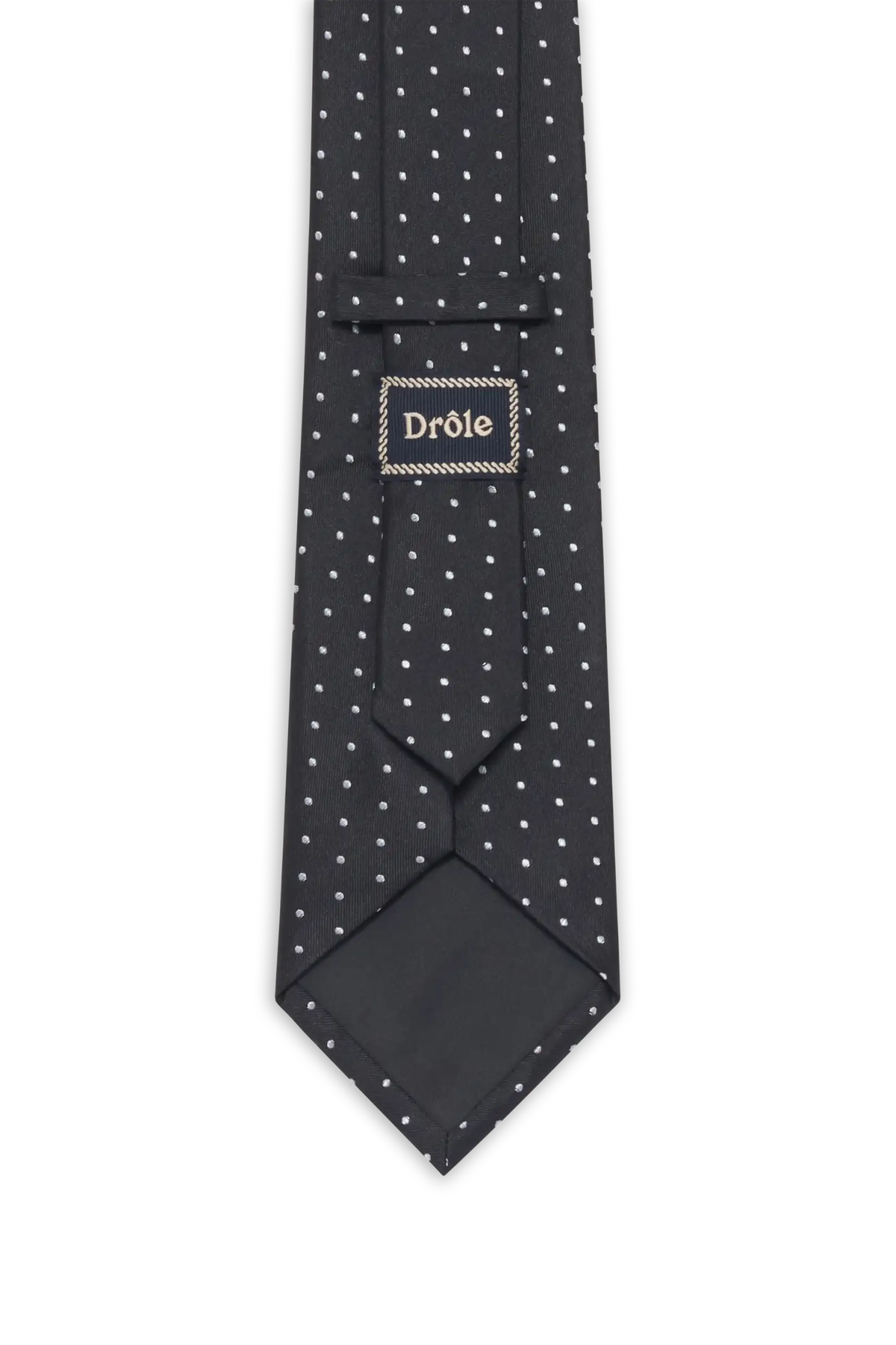 WOVEN TIE D-MIRROR - BLACK