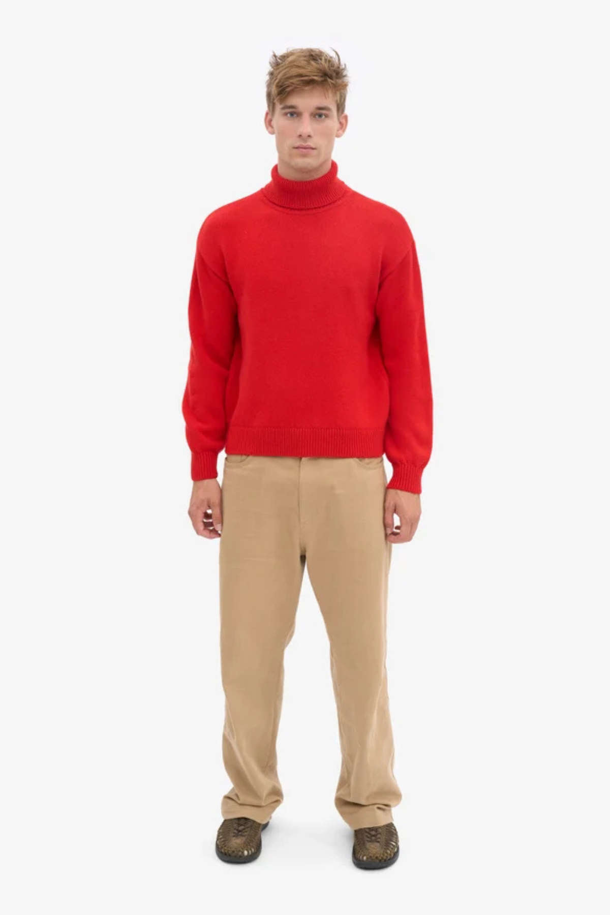 MERINO WULLEN COLTRUI DAMES - ROOD TANGERINE
