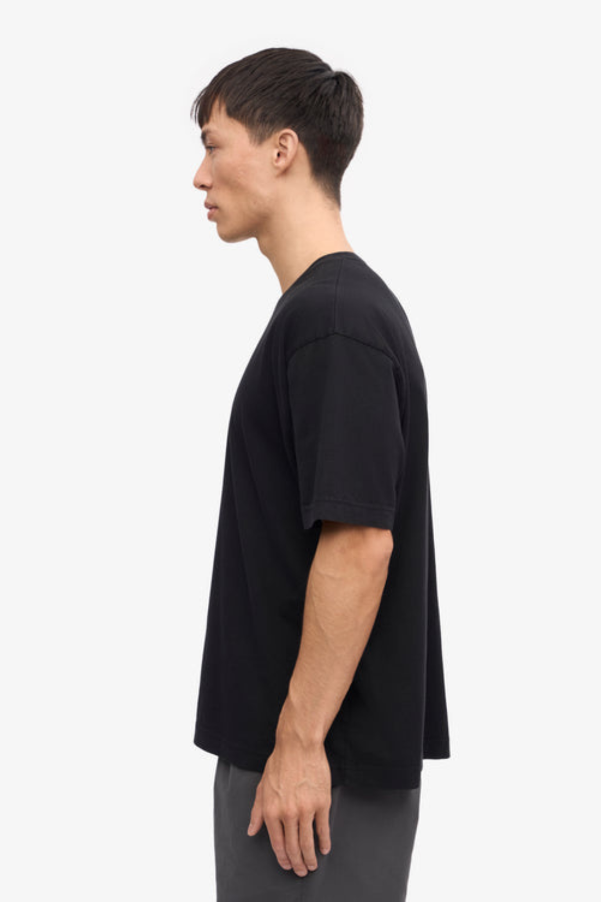 OVERSIZED BIOLOGISCH T-SHIRT - DIEPZWART