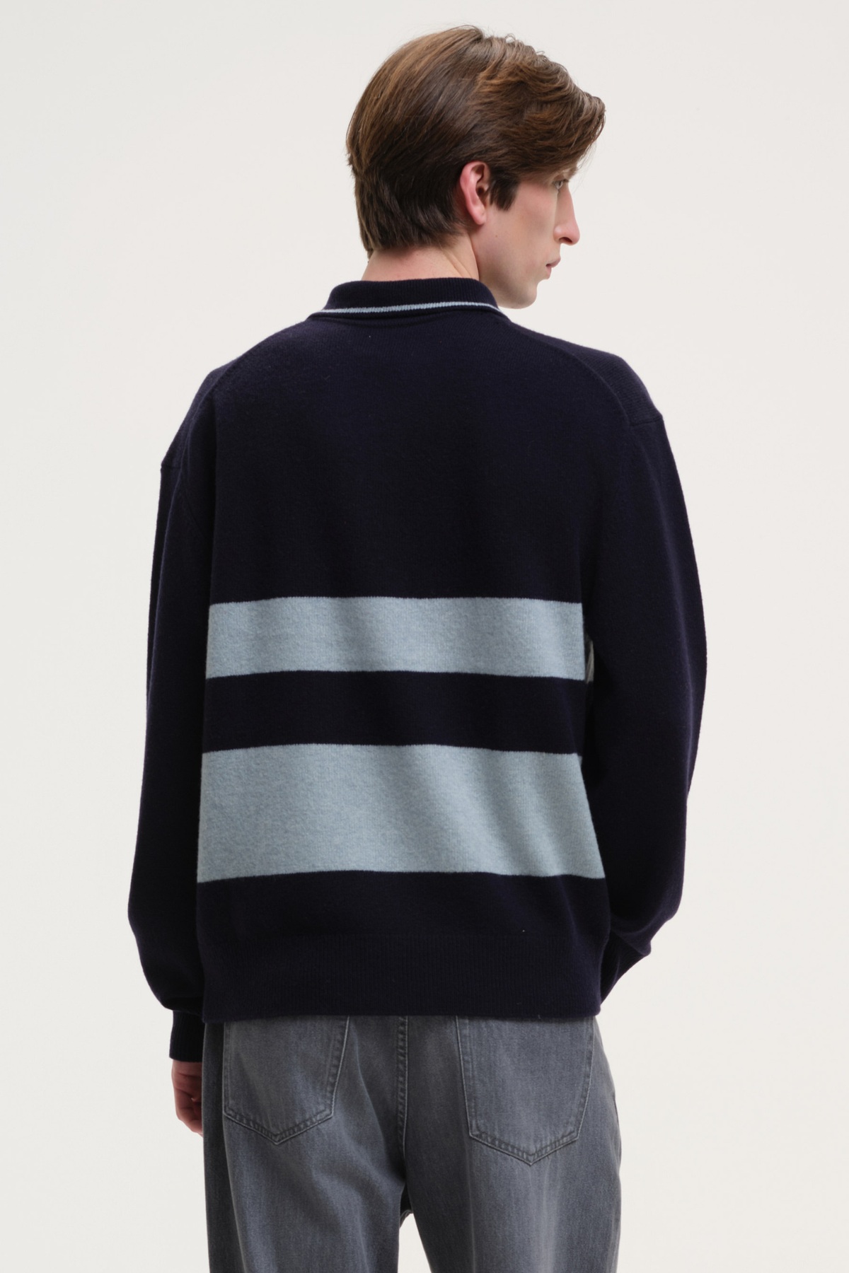 POLO EN MAILLE RAYÉ YOURHOUSE - MARINE