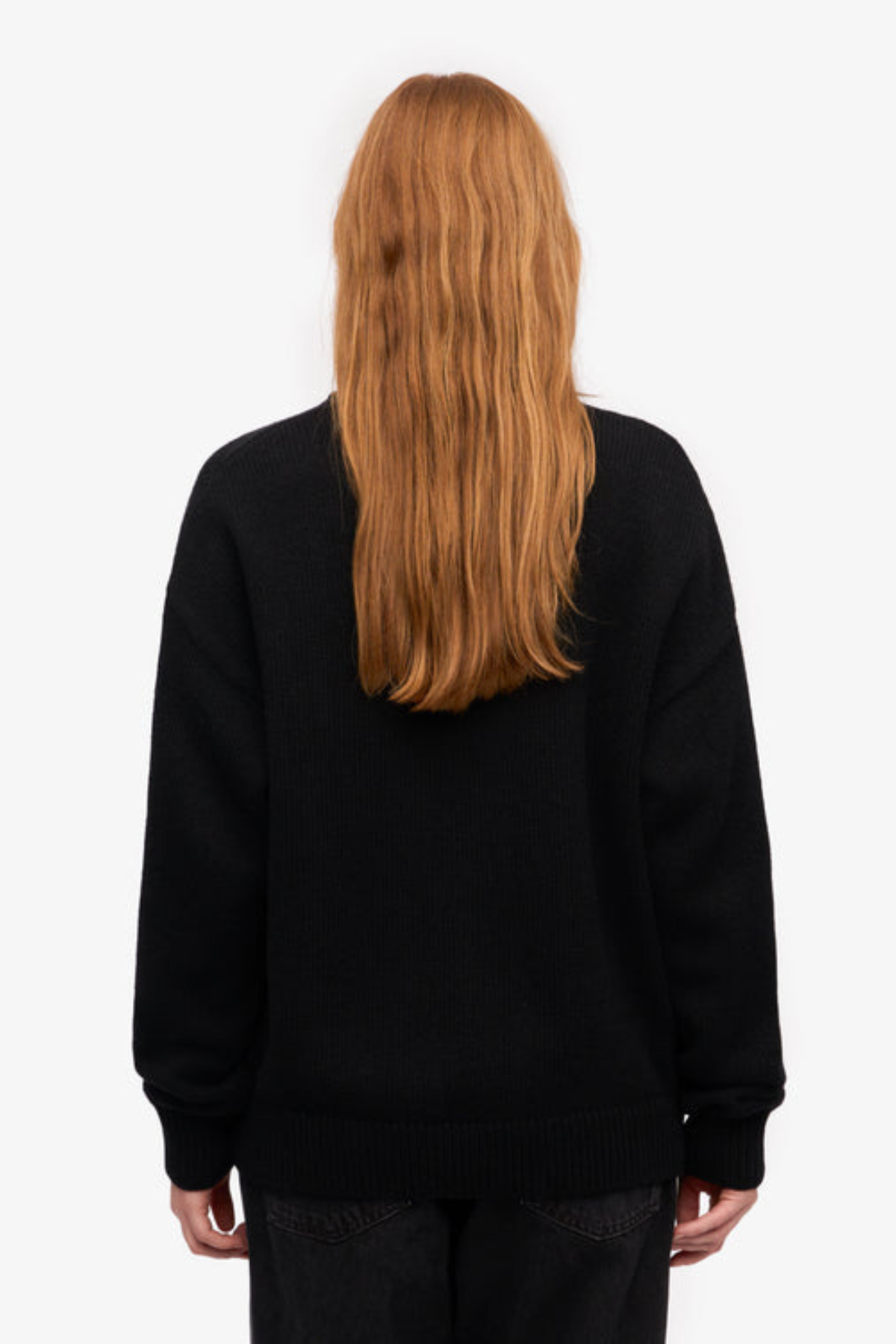 KLASSIEKE MERINO WANDELTRUI - DIEPZWART