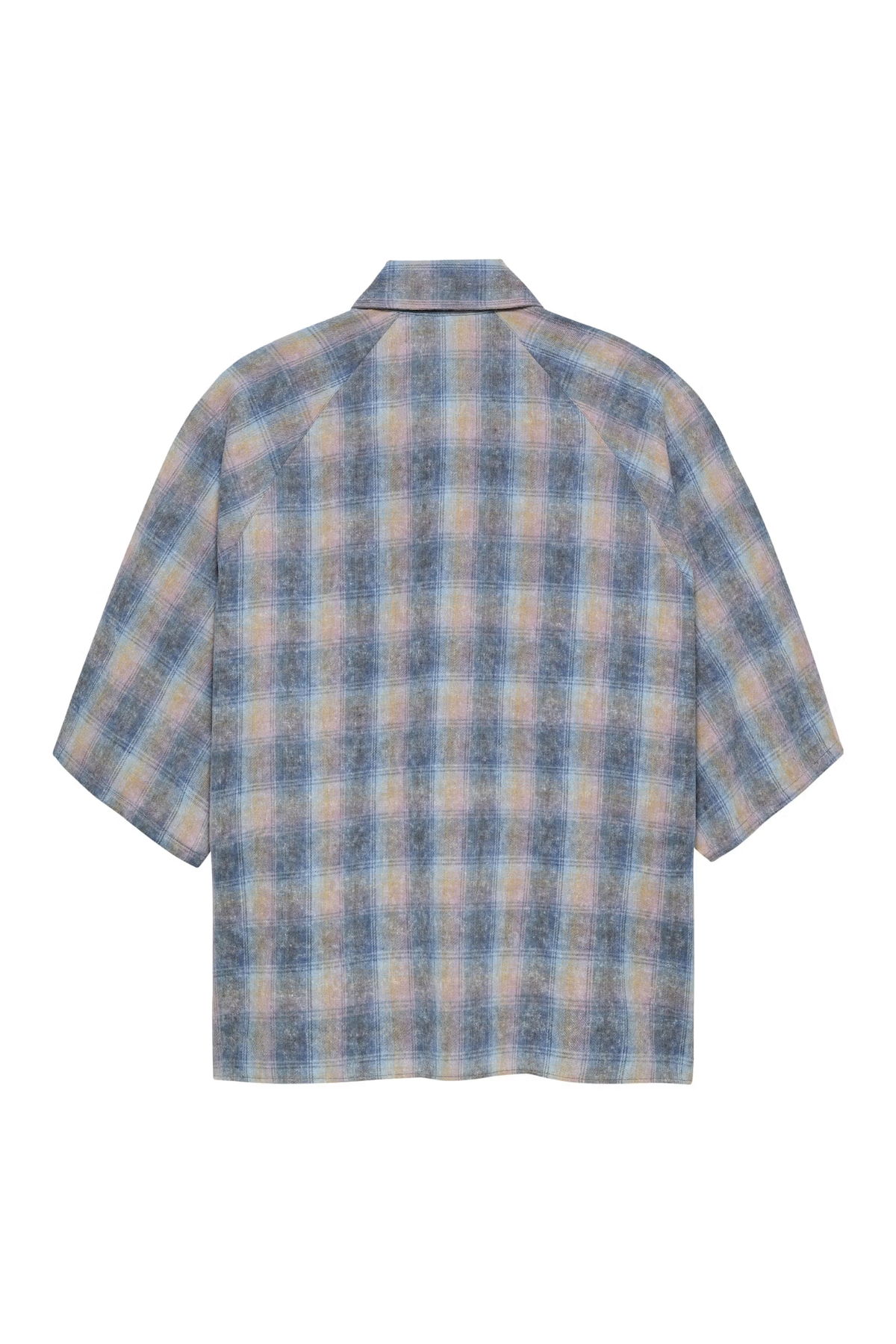 CHEMISE À MANCHES COURTES EN FLANELLE - CARREAUX ARC-EN-CIEL