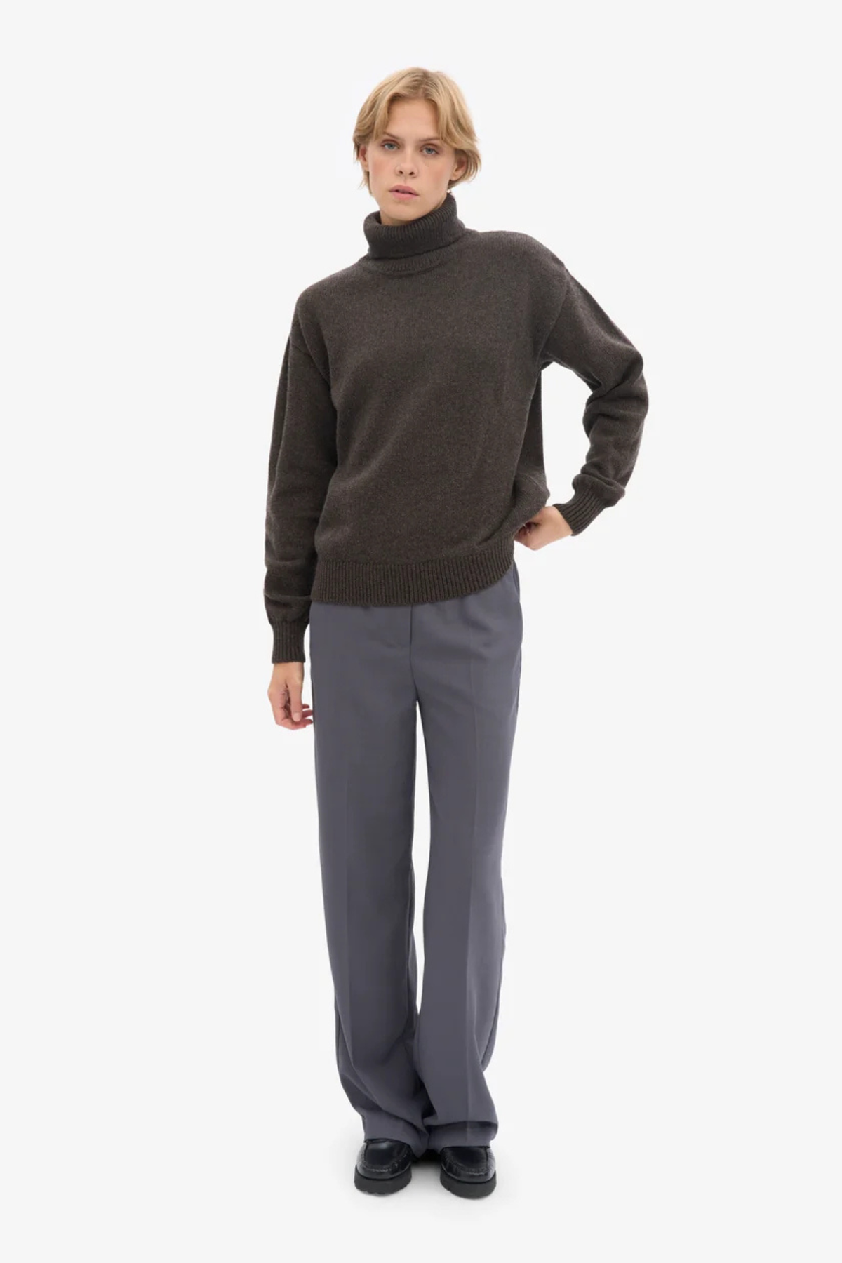 MERINO WOL COLTRUI DAMES - KOFFIEBRUIN