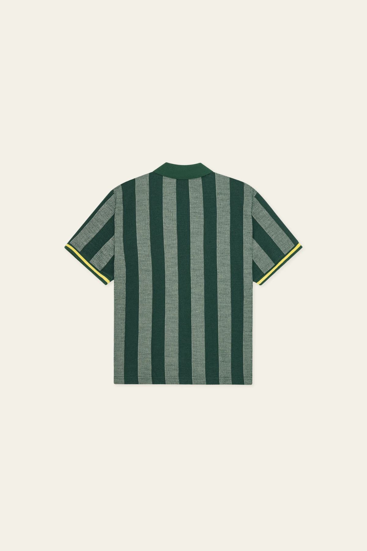 MAILLOT DE FOOTBALL EN JACQUARD À RAYURES - VERT SAPIN