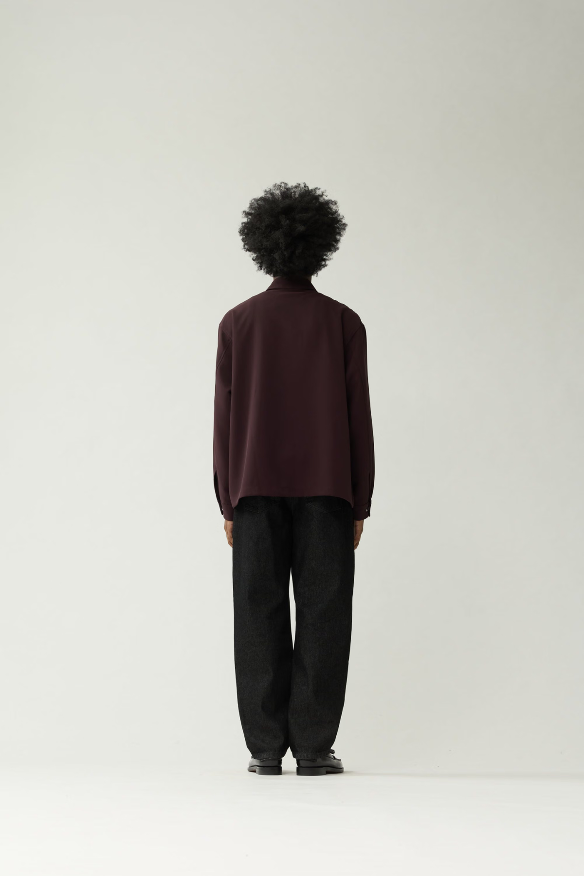 ZIP UP SHIRT - WINE